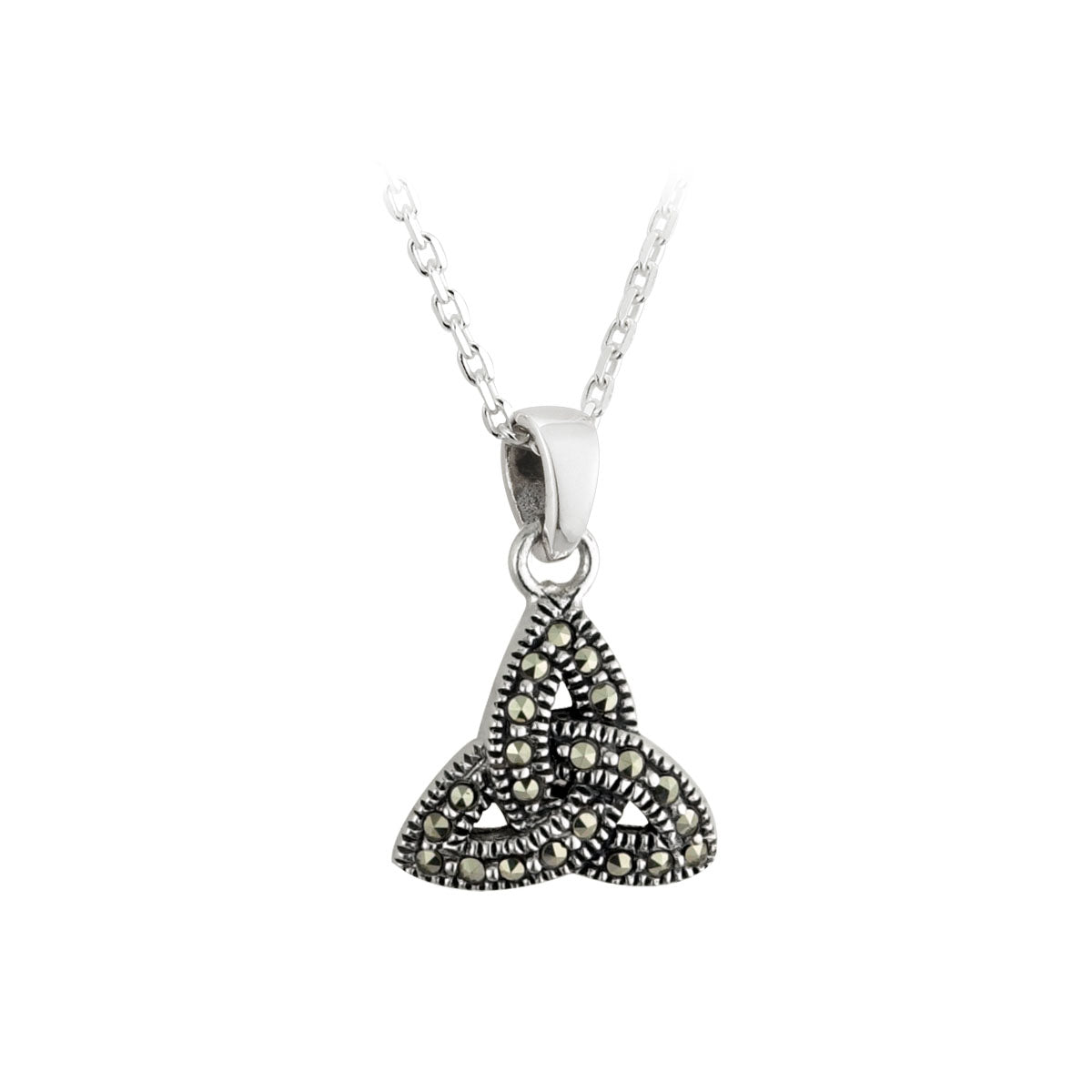 Silver Trinity Knot Marcasite Pendant、mySite、botmansion