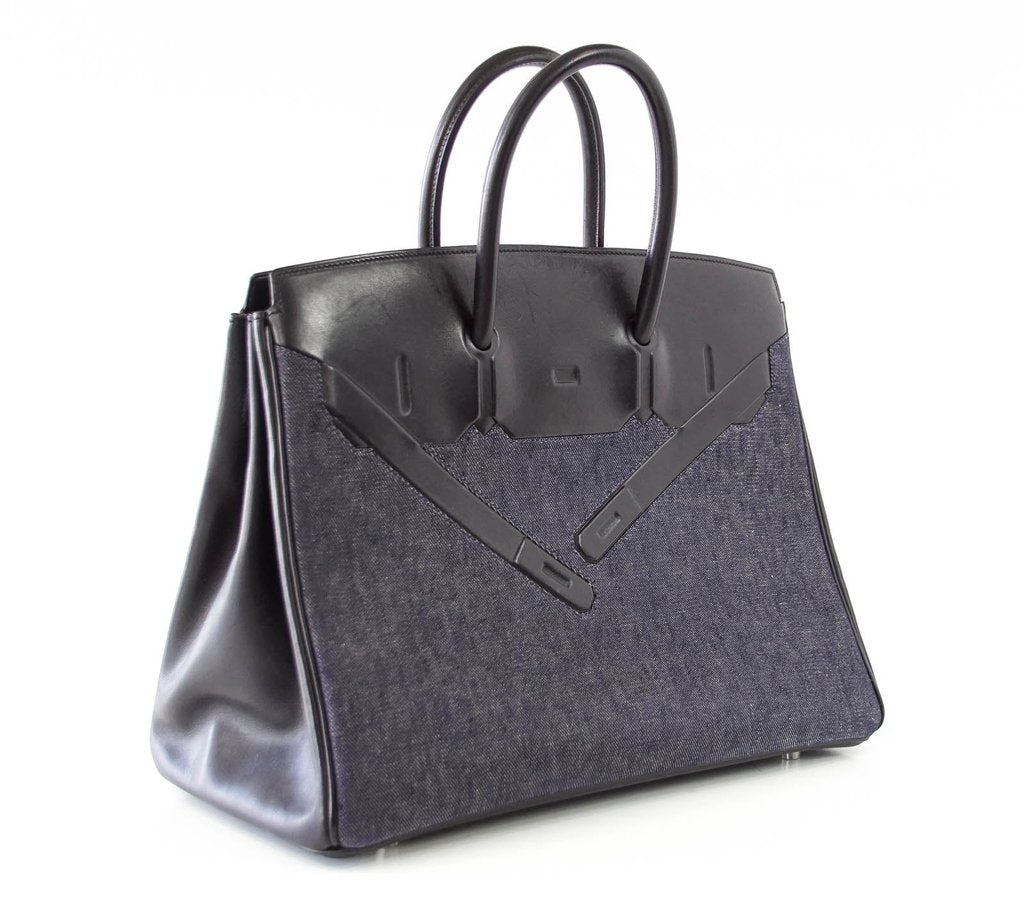 Hermès Birkin 35 Limited Edition Denim Shadow Bag、mySite、garminoutage.com