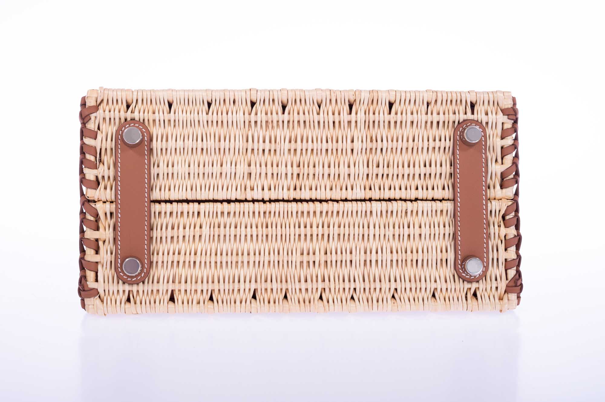 Hermès Picnic Birkin 25 Gold Swift and Stripe Osier Wicker Palladium Hardware、mySite、garminoutage.com