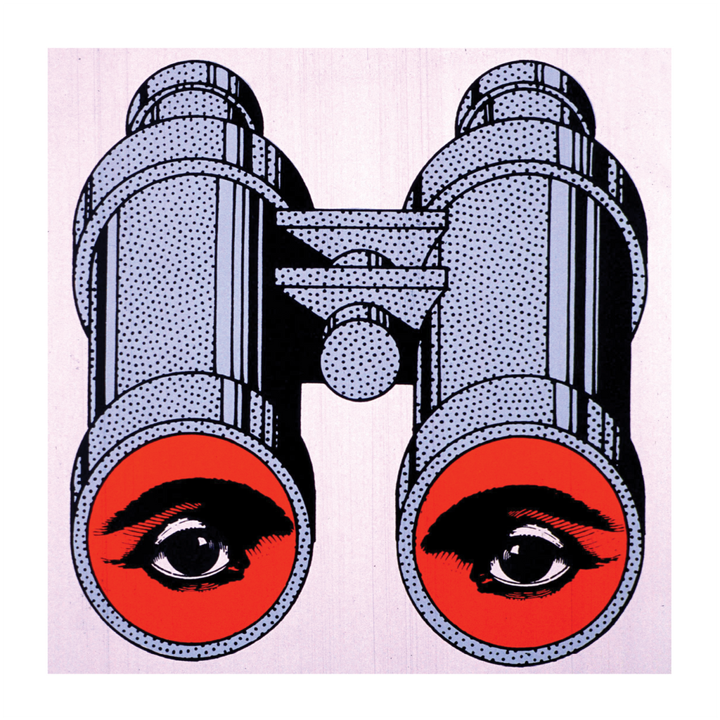 Pop Art Binocular Eyes Square Art Print、mySite、gigharbornorthrealestate