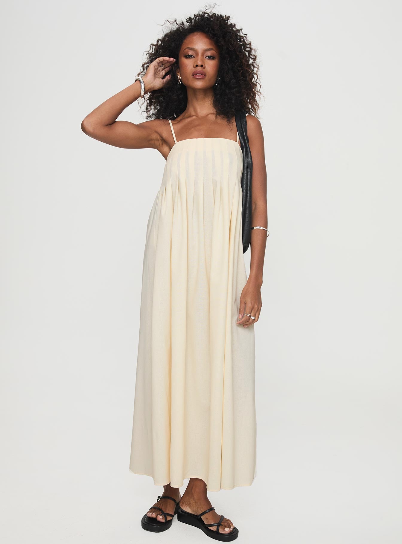Frankye Maxi Dress Cream、mySite、solidvoid