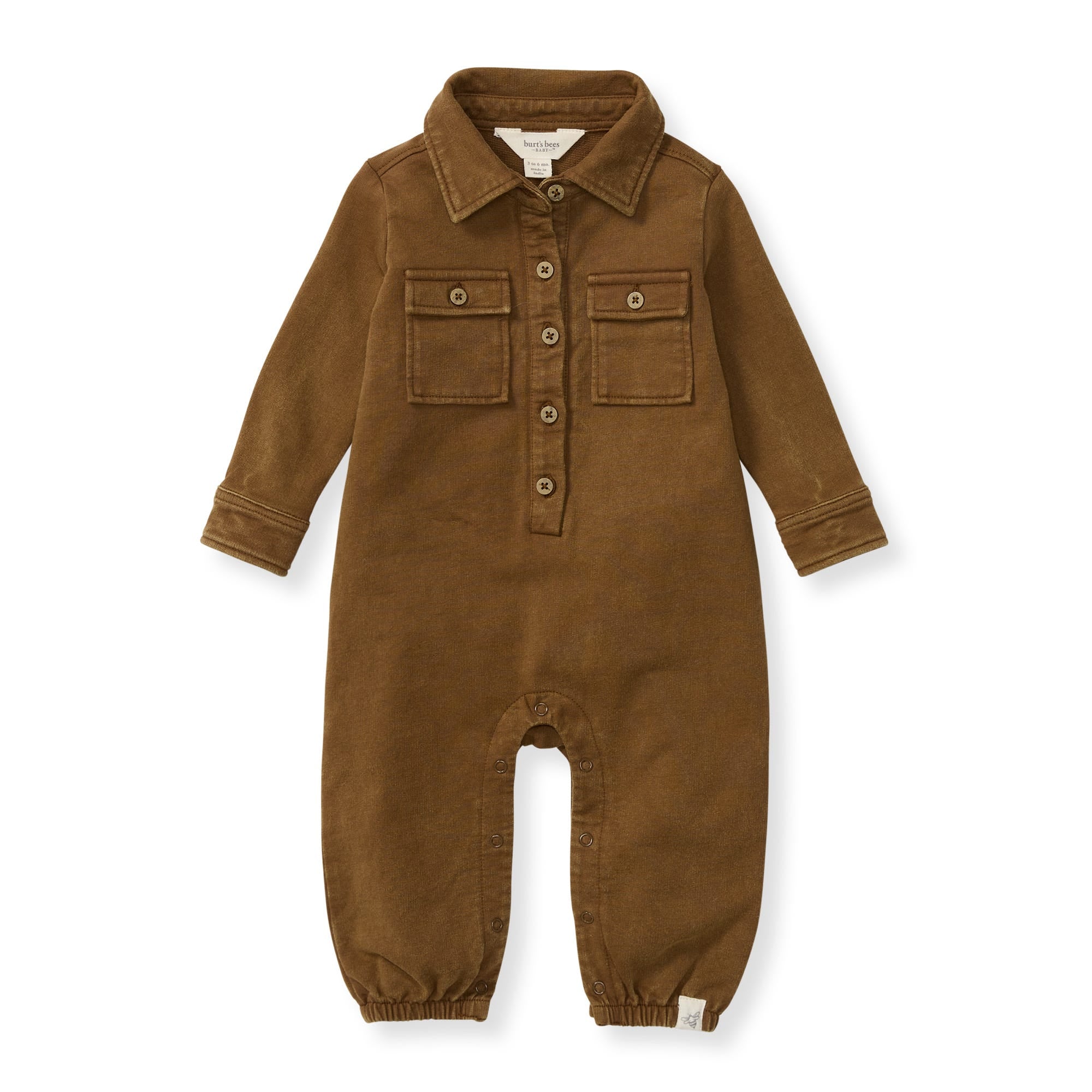 Button Down Organic Cotton Jumpsuit - Hunter、mySite、g9winljtr
