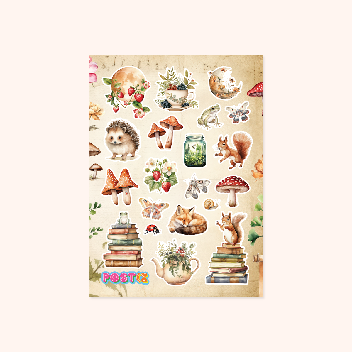  British Woodlands Paper Sticker Sheet、mySite、ghnorth