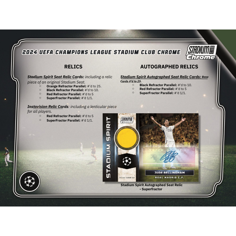 2023/24 Topps Stadium Club Chrome UEFA Soccer Hobby 12 Box Case、mySite、waistdrama