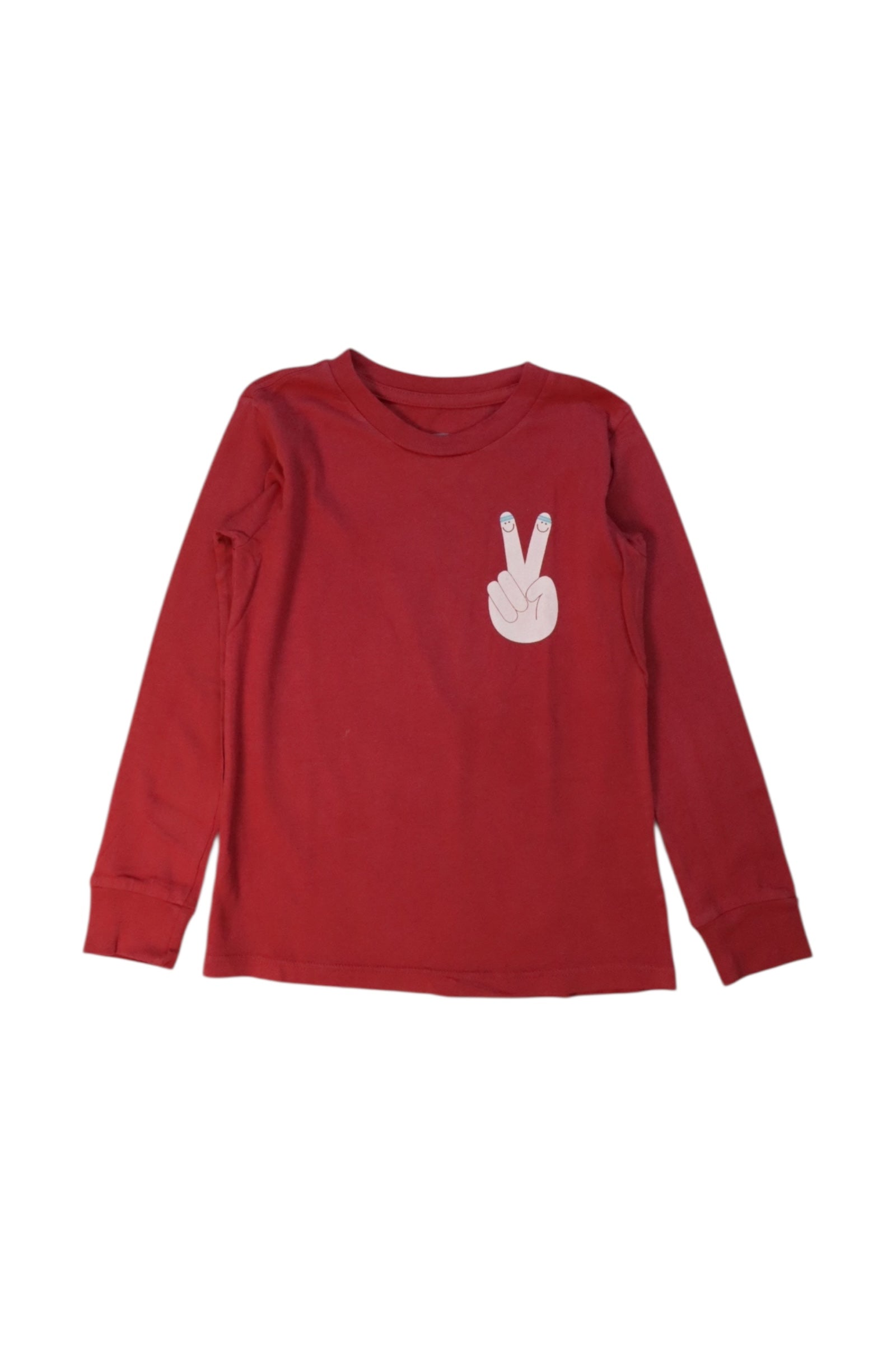 Tiny Whales Peace Sign Long Sleeve T-Shirt 4T、mySite、g9winljtr
