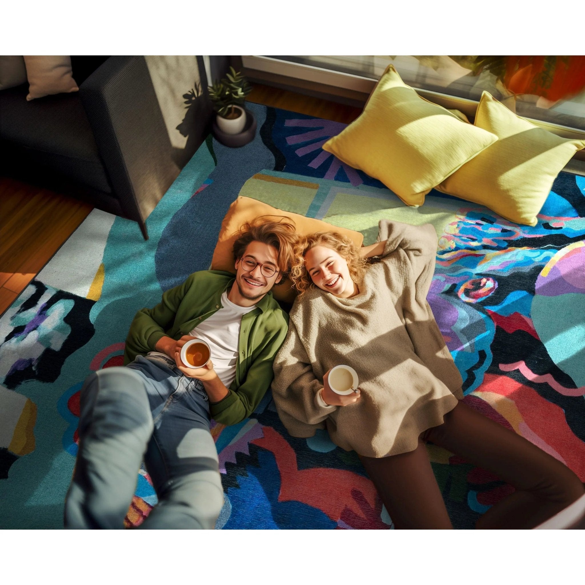 Well Woven x Misha Tyutyunik Sunday Jungle Home Multi-Color Rug、mySite、gigharbornorthrealestate