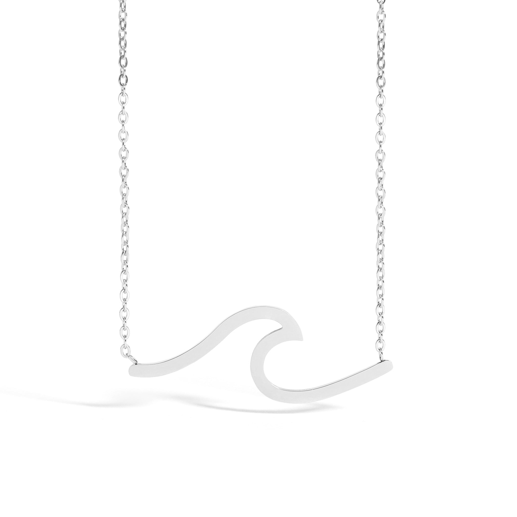 Stainless Steel Wave Necklace / SBB0143、mySite、dreamappss