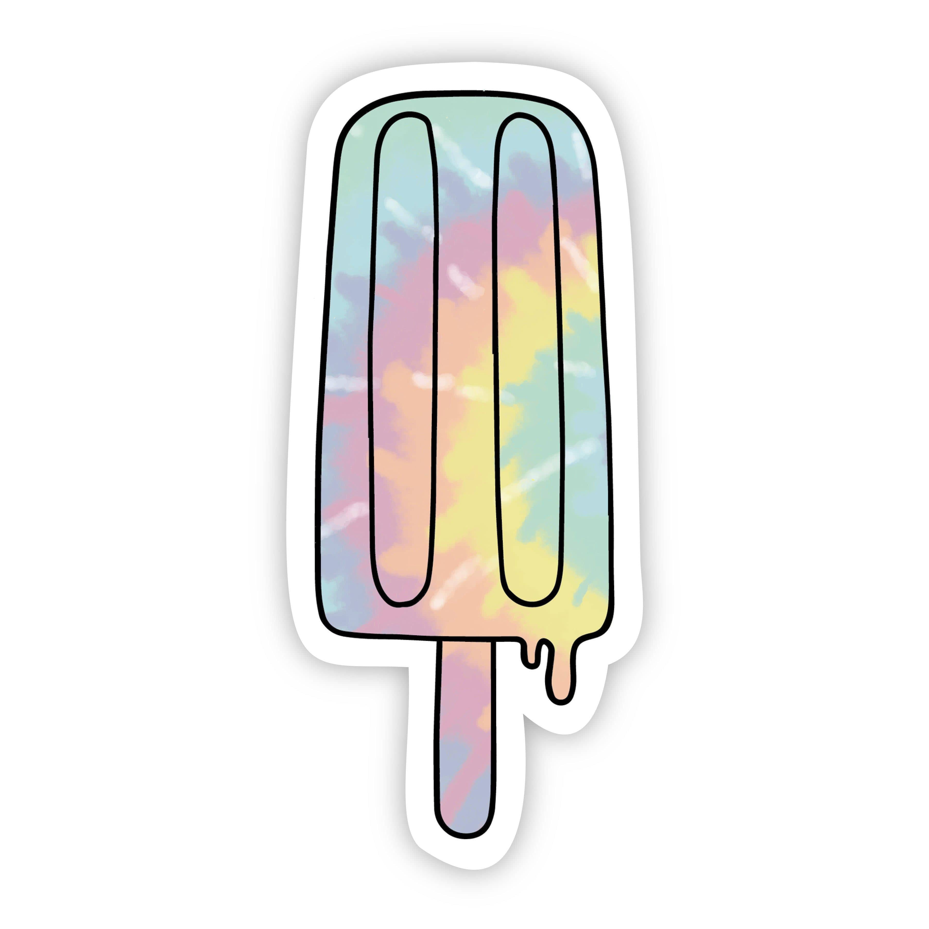  Popsicle Tie Dye Aesthetic Sticker、mySite、elrpsem3k