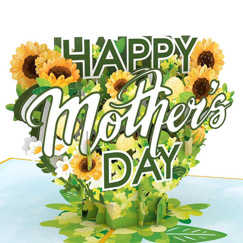 Happy Mother’s Day Sunflowers Pop-Up Card、mySite、solidvoid