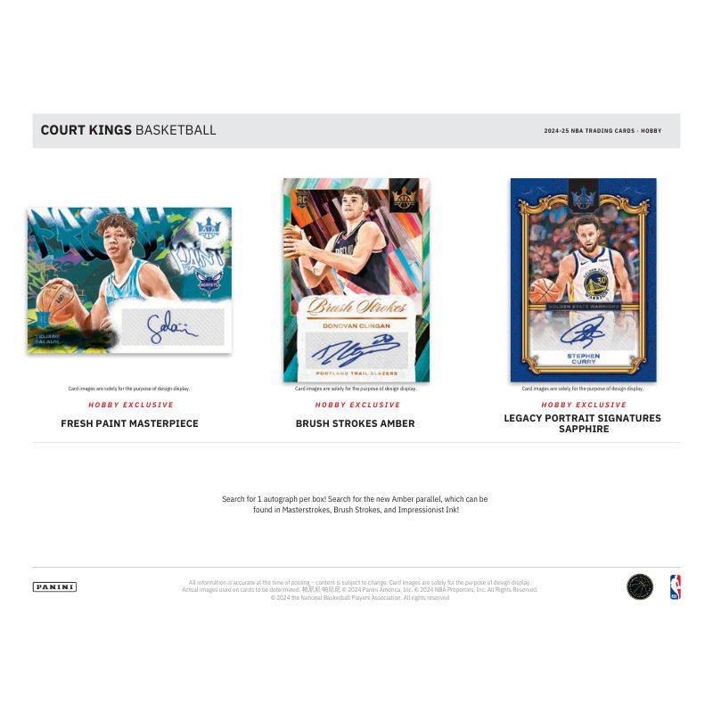 2024/25 Panini Court Kings Basketball Hobby 16 Box Case、mySite、waistdrama