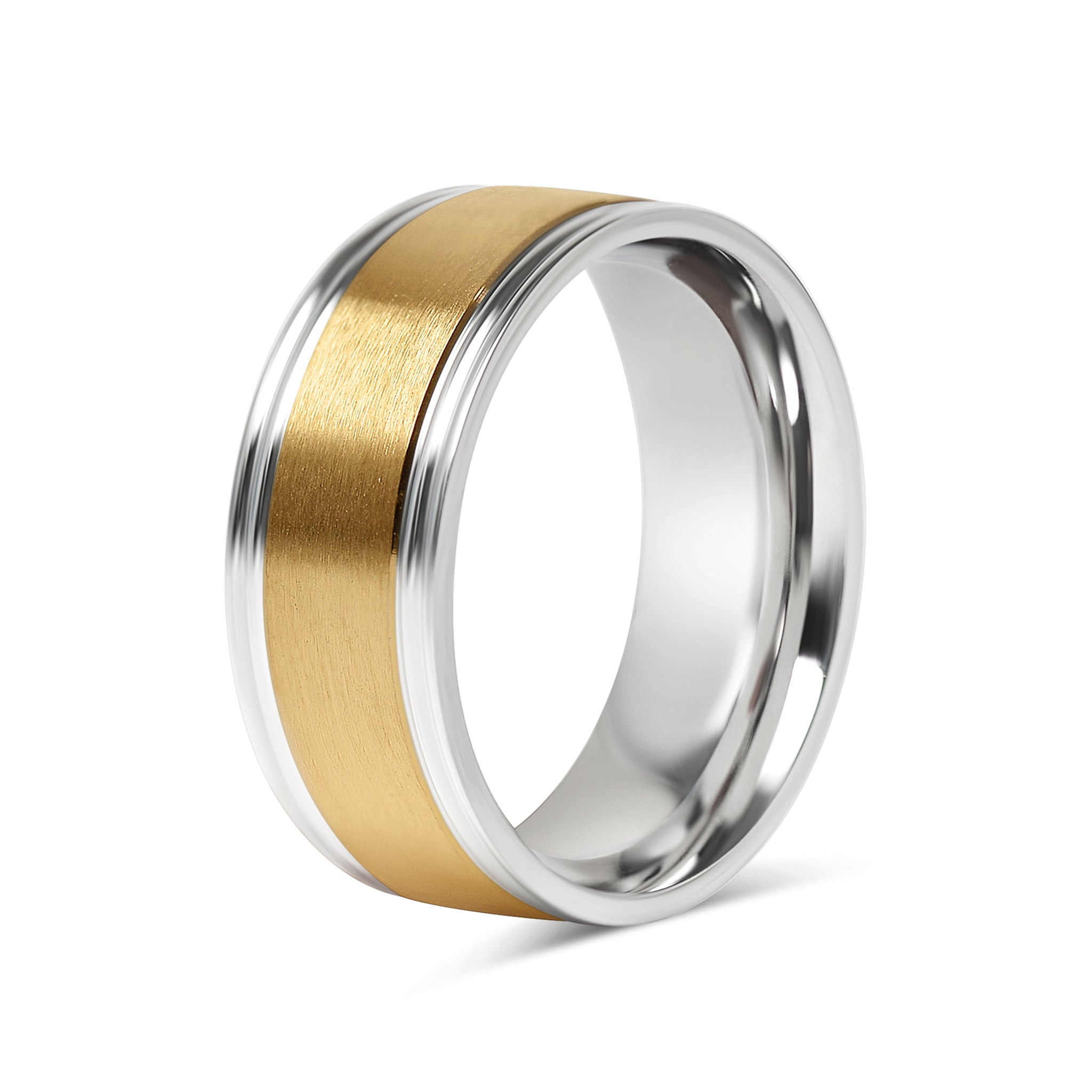18K Gold PVD Center Stainless Steel Ring / CFR7027、mySite、dreamappss