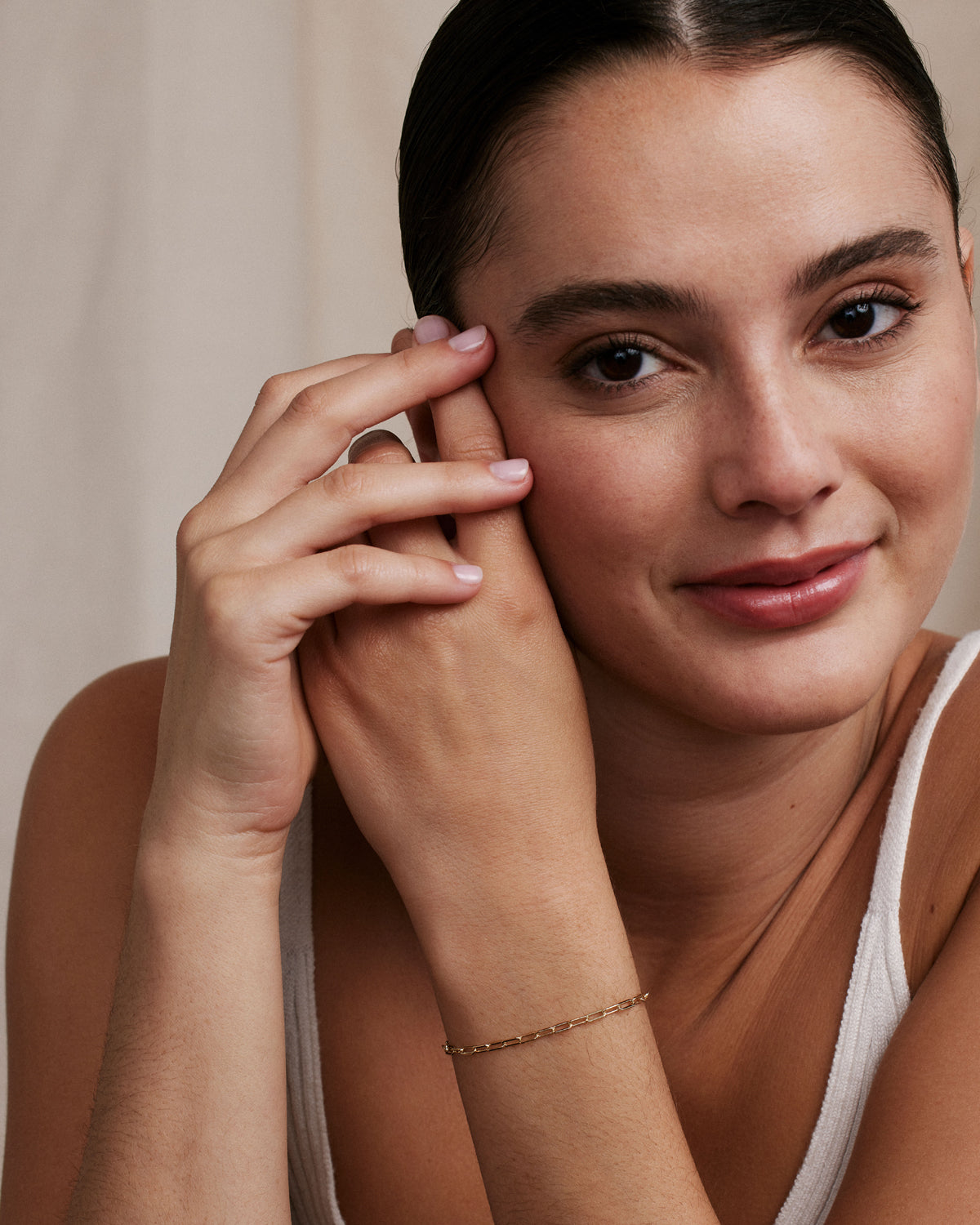 Connected Delicate Paperclip Chain Bracelet、mySite、hinf8tx79