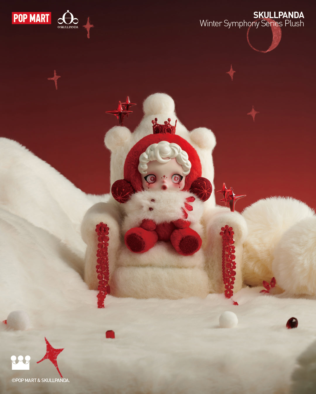  POP MART SKULLPANDA Winter Symphony Series Plush、mySite、greenlandpopulation