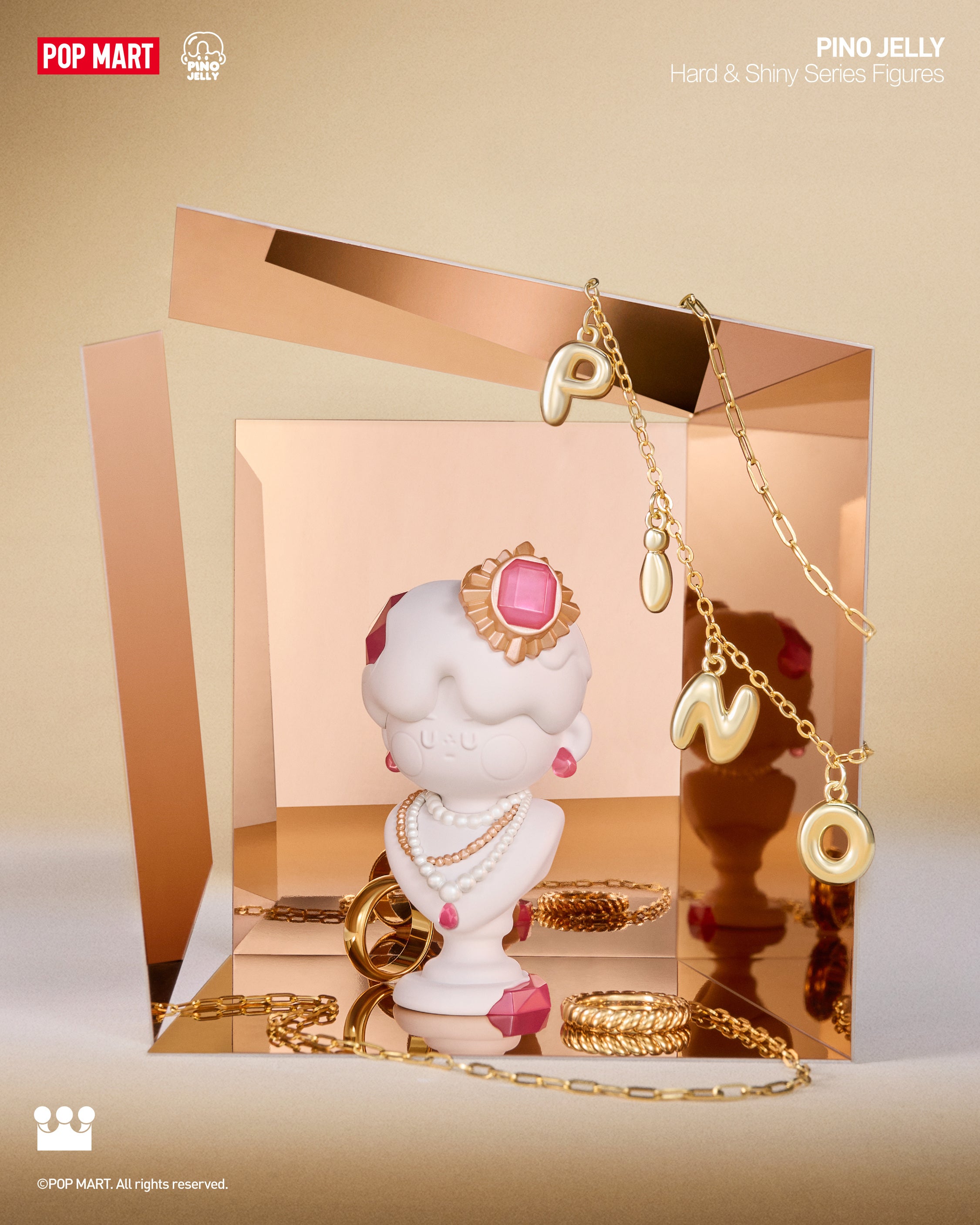  POP MART PINO JELLY Hard & Shiny Series Figures、mySite、greenlandpopulation