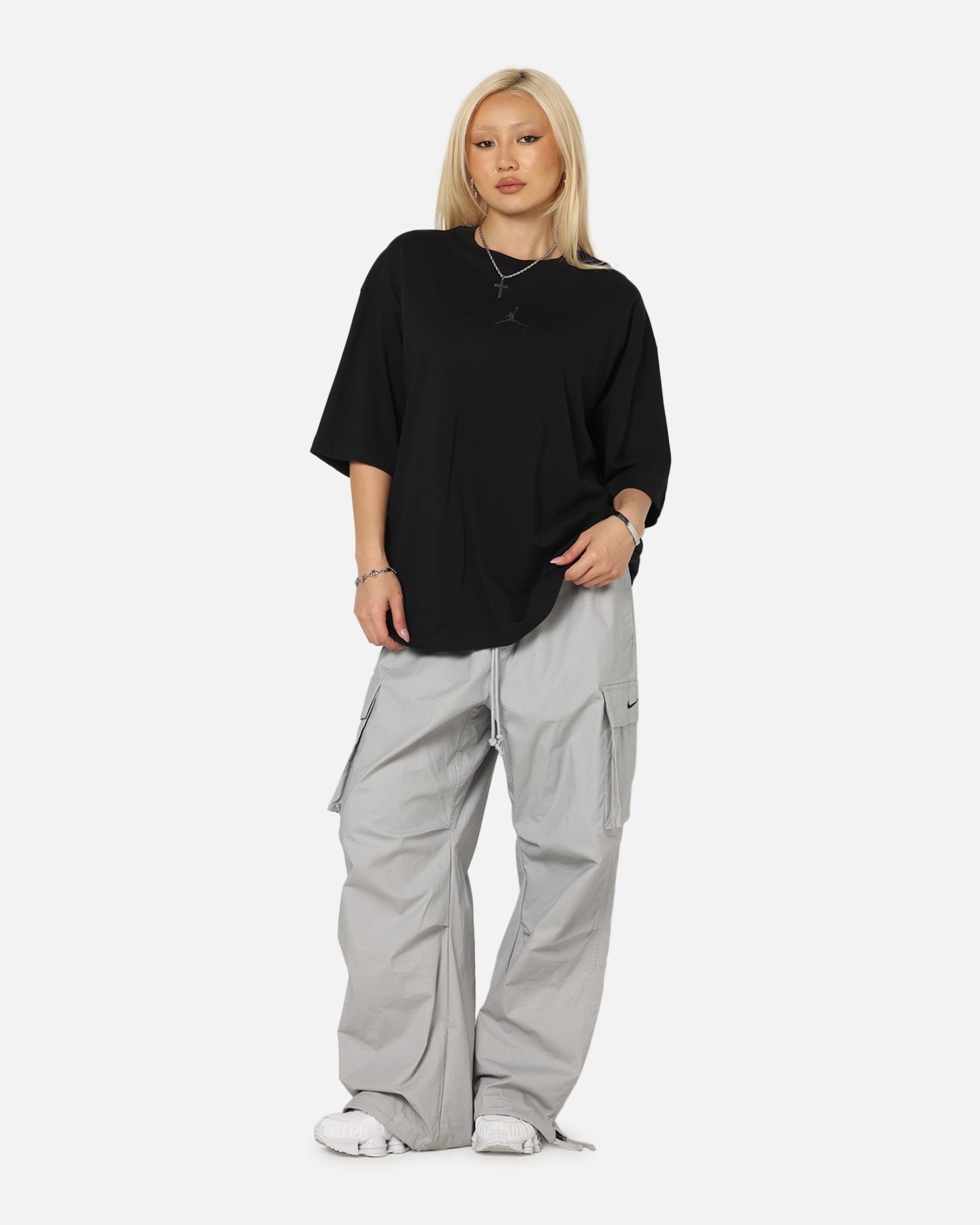 Jordan Flight Essentials Oversized Crewneck T-Shirt Black/Black、mySite、zt4zffjzw