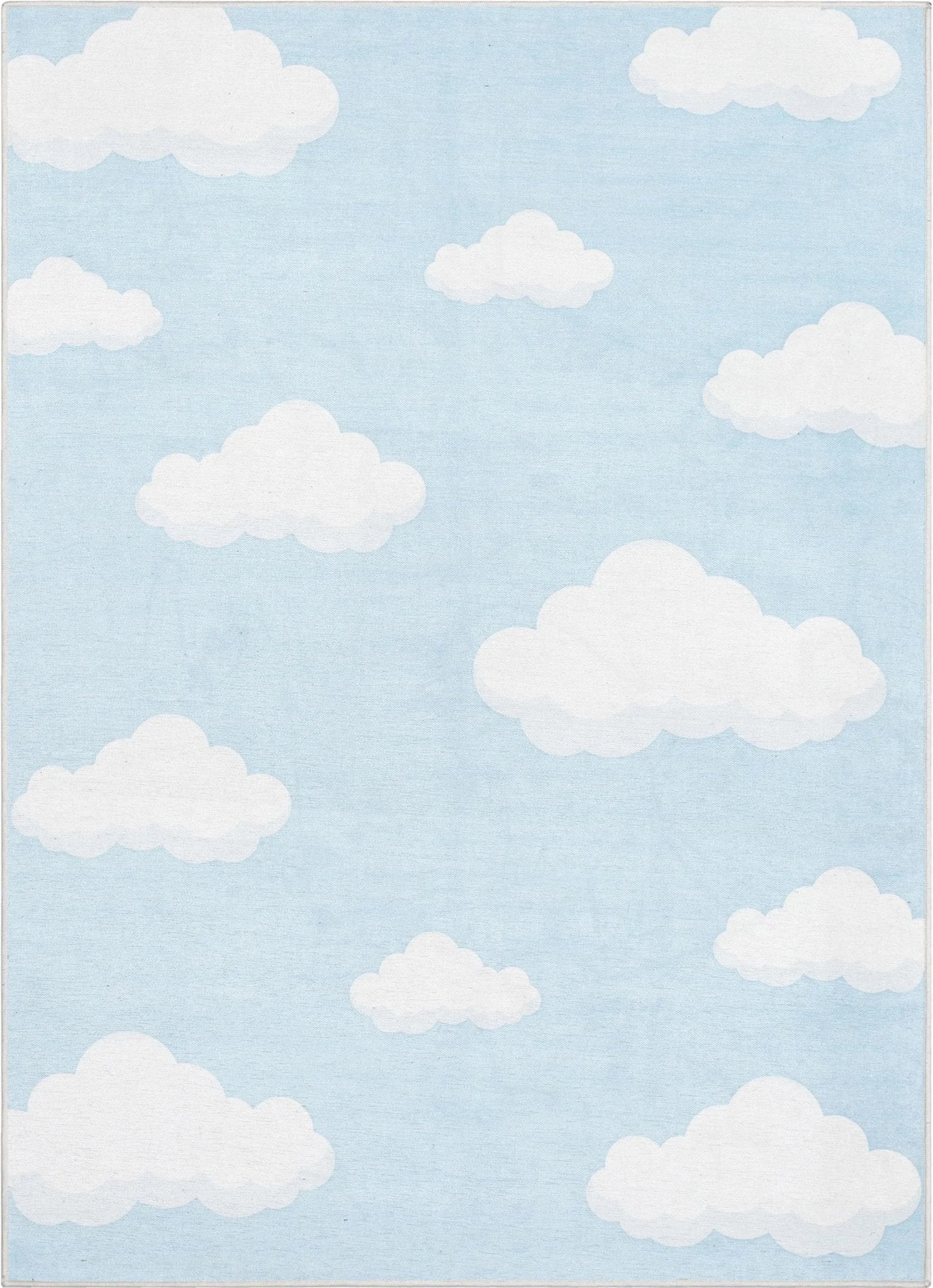 Cloud 9 Modern Light Blue Kids Flat-Weave Rug、mySite、gigharbornorthrealestate