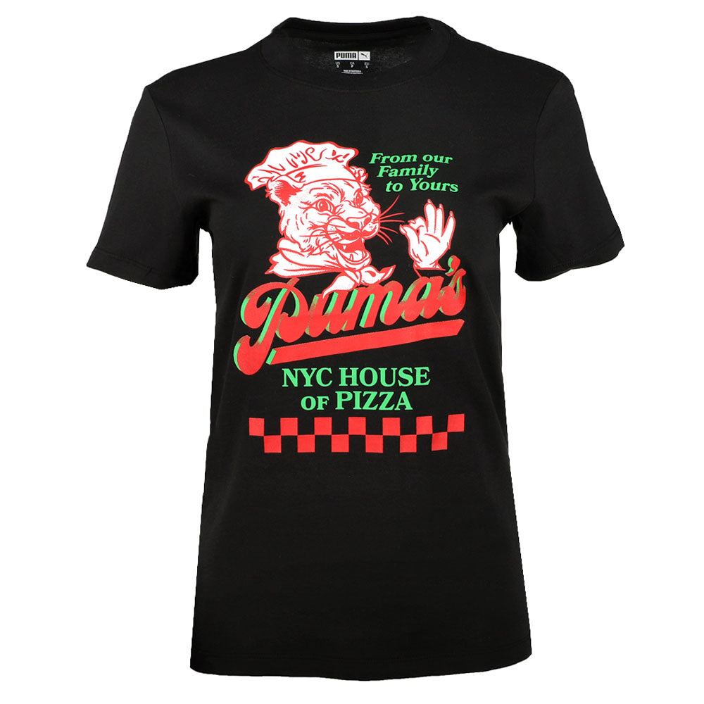 NYC House Of Pizza Graphic Crew Neck Short Sleeve T-Shirt、mySite、gtrtttuynbv