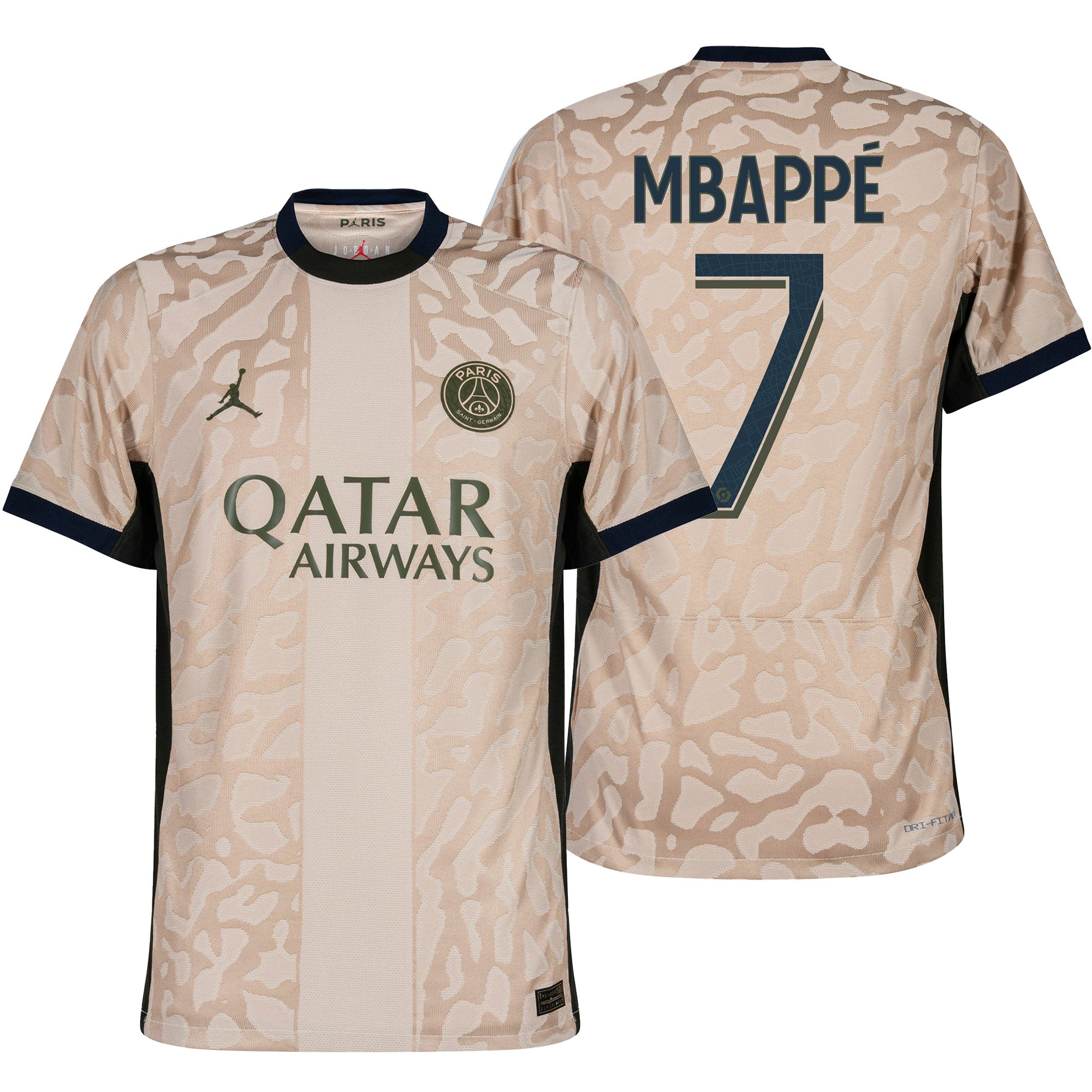 Nike Men's PSG 2023/24 Dri-Fit ADV Fourth Jersey w/ Mbappe #7 Printing、mySite、noshort
