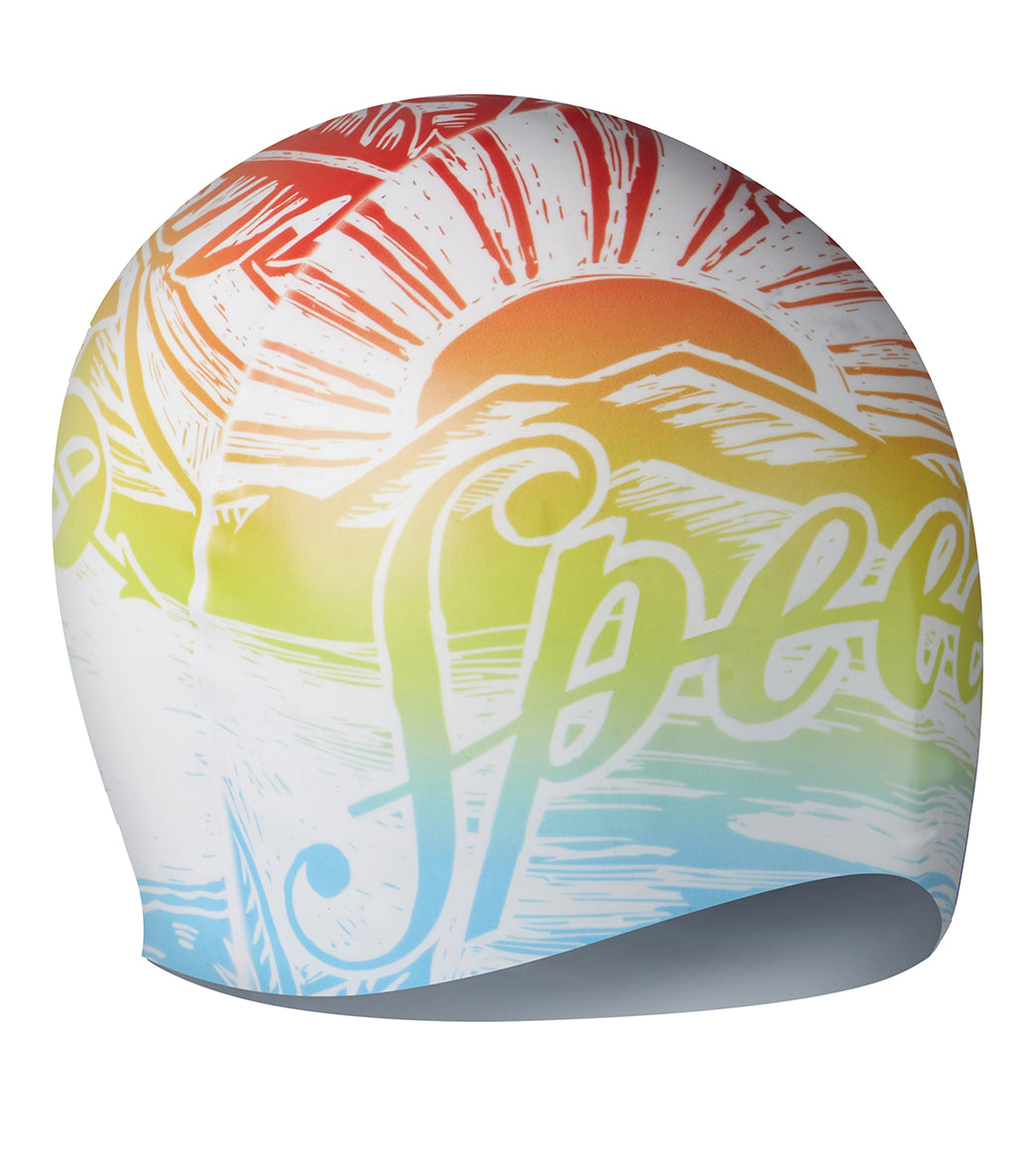 Speedo Printed Silicone Swim Cap、mySite、noshort