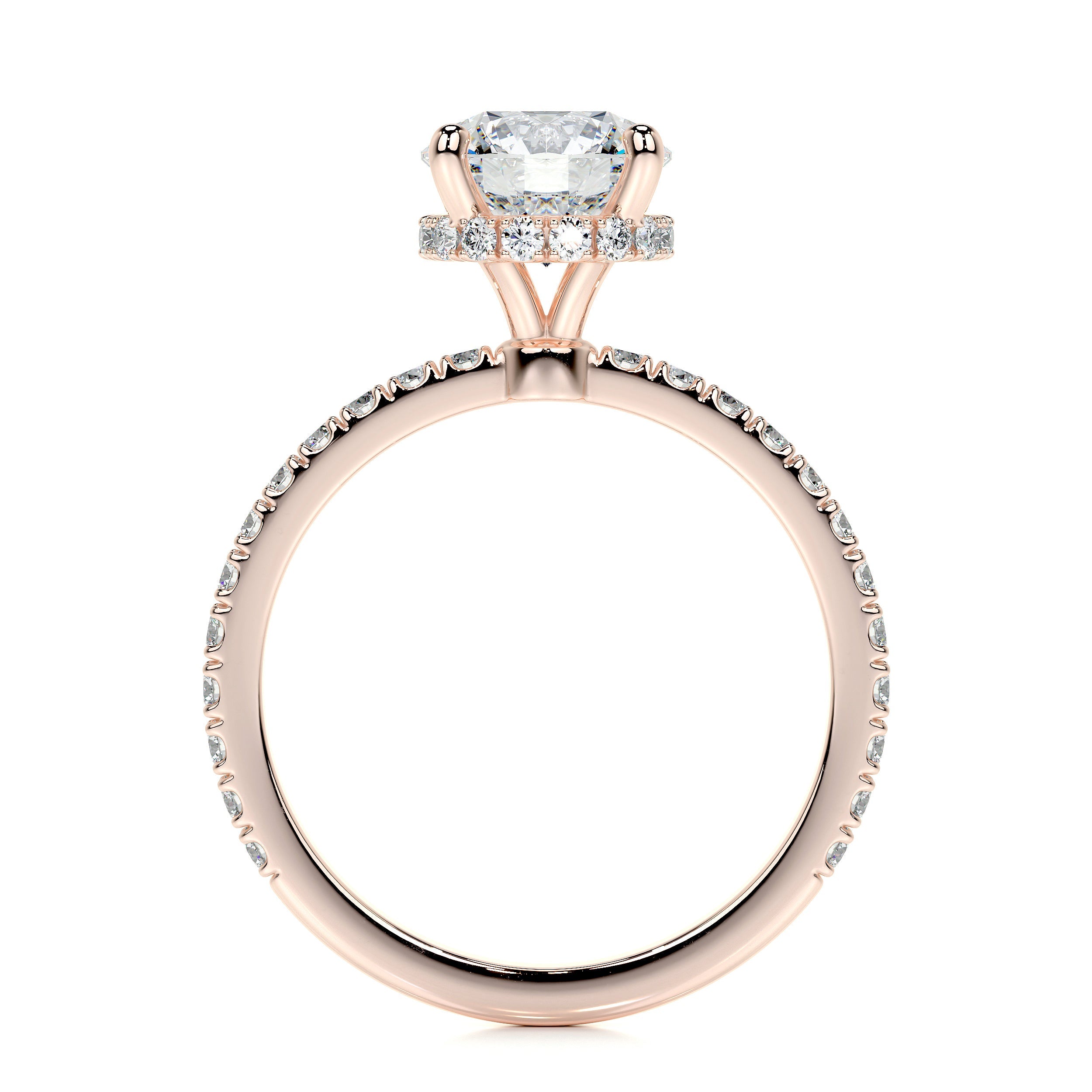 Vivienne Lab Grown Diamond Ring -14K Rose Gold、mySite、hinf8tx79