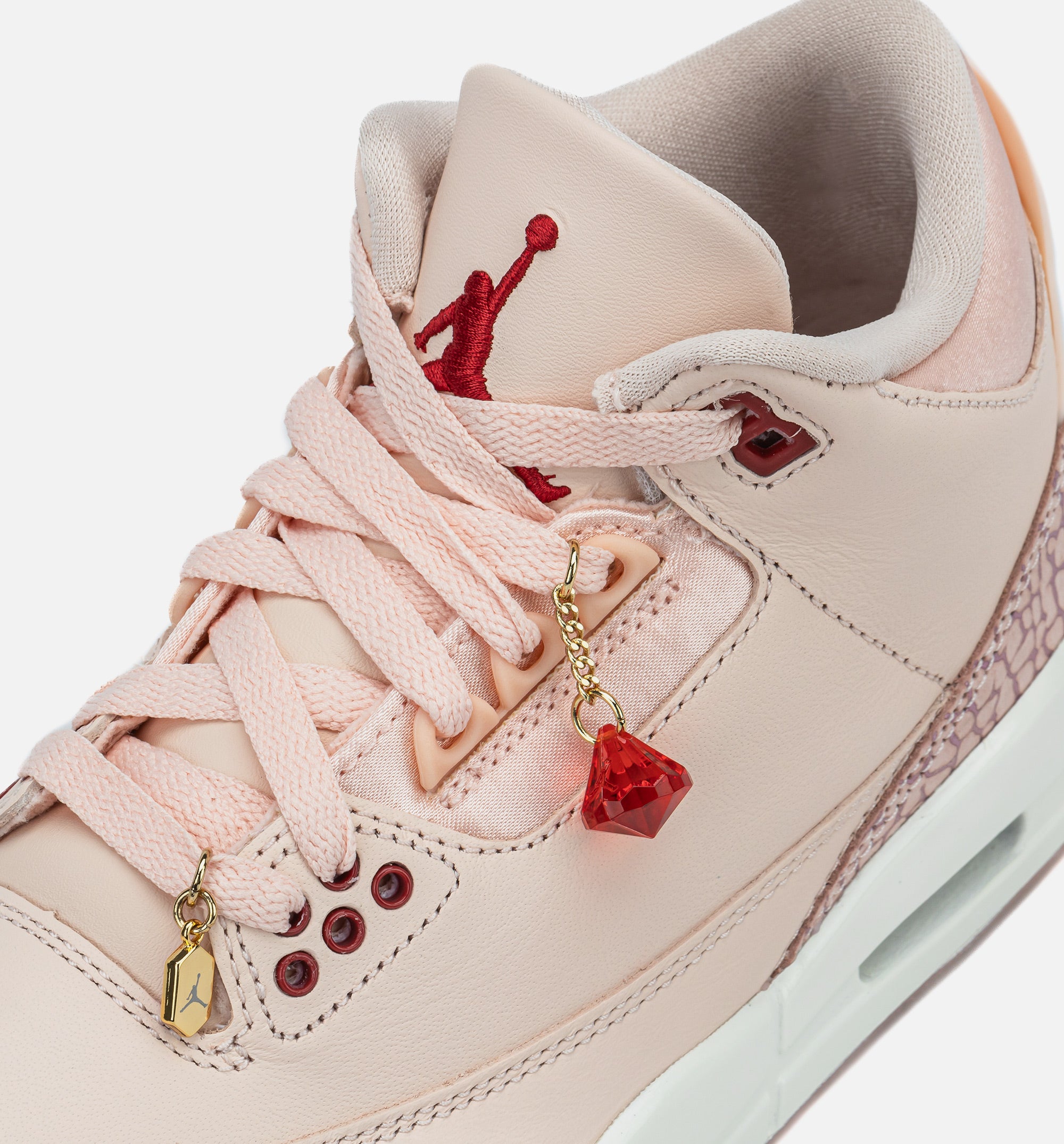 Air Jordan 3 Retro Treat Yourself Womens Lifestyle Shoe - Washed Coral/Gym Red/Sail、mySite、dreamappss