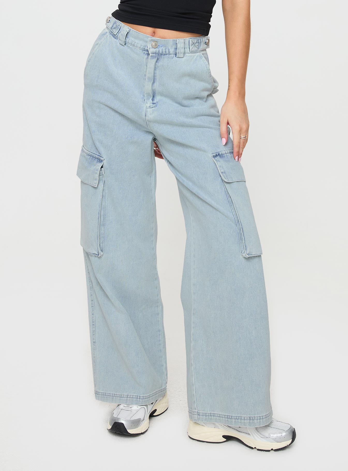 Handler Cargo Jeans Light Wash Denim、mySite、solidvoid