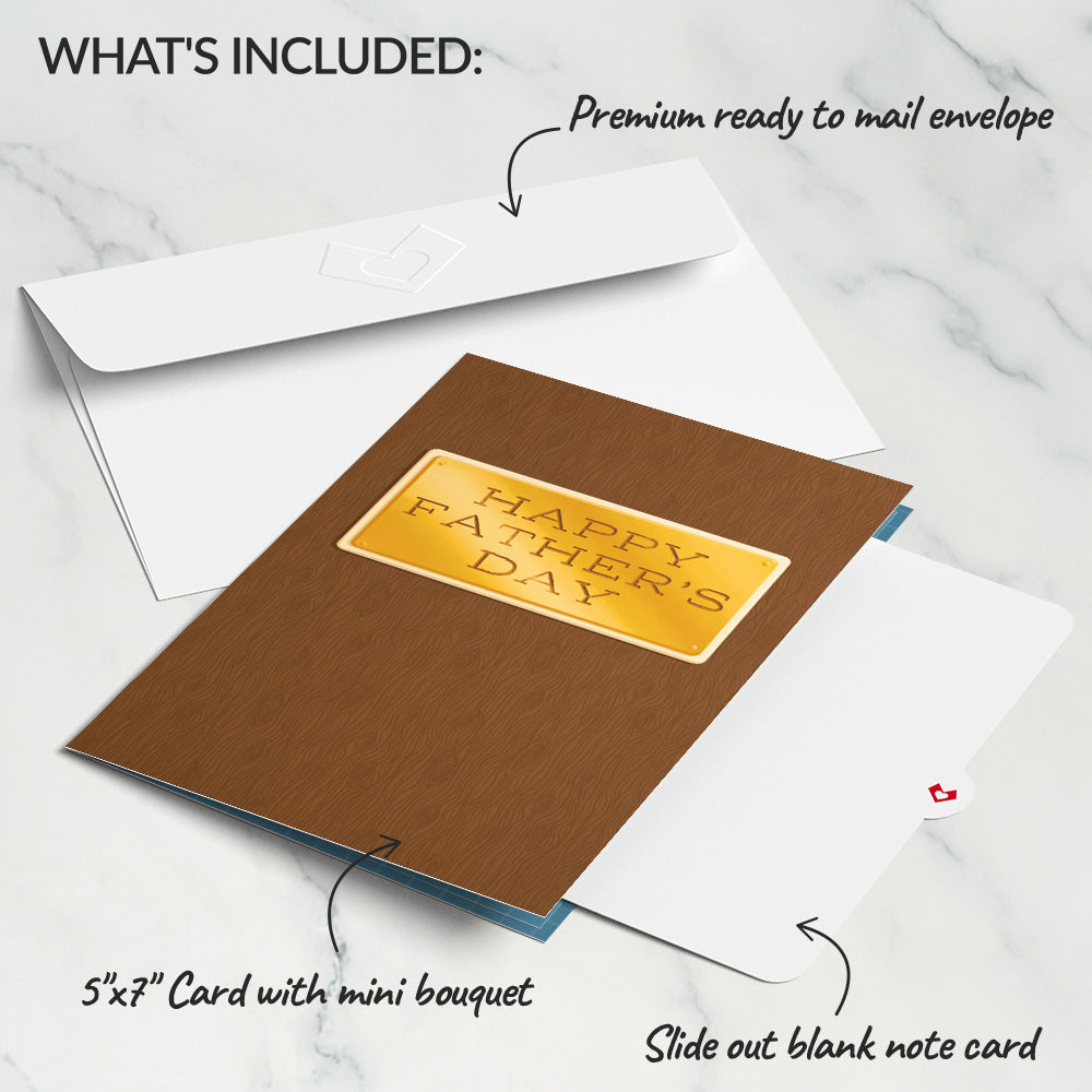 World’s Greatest Dad Card with Mini Pop-Up Trophy Gift、mySite、solidvoid