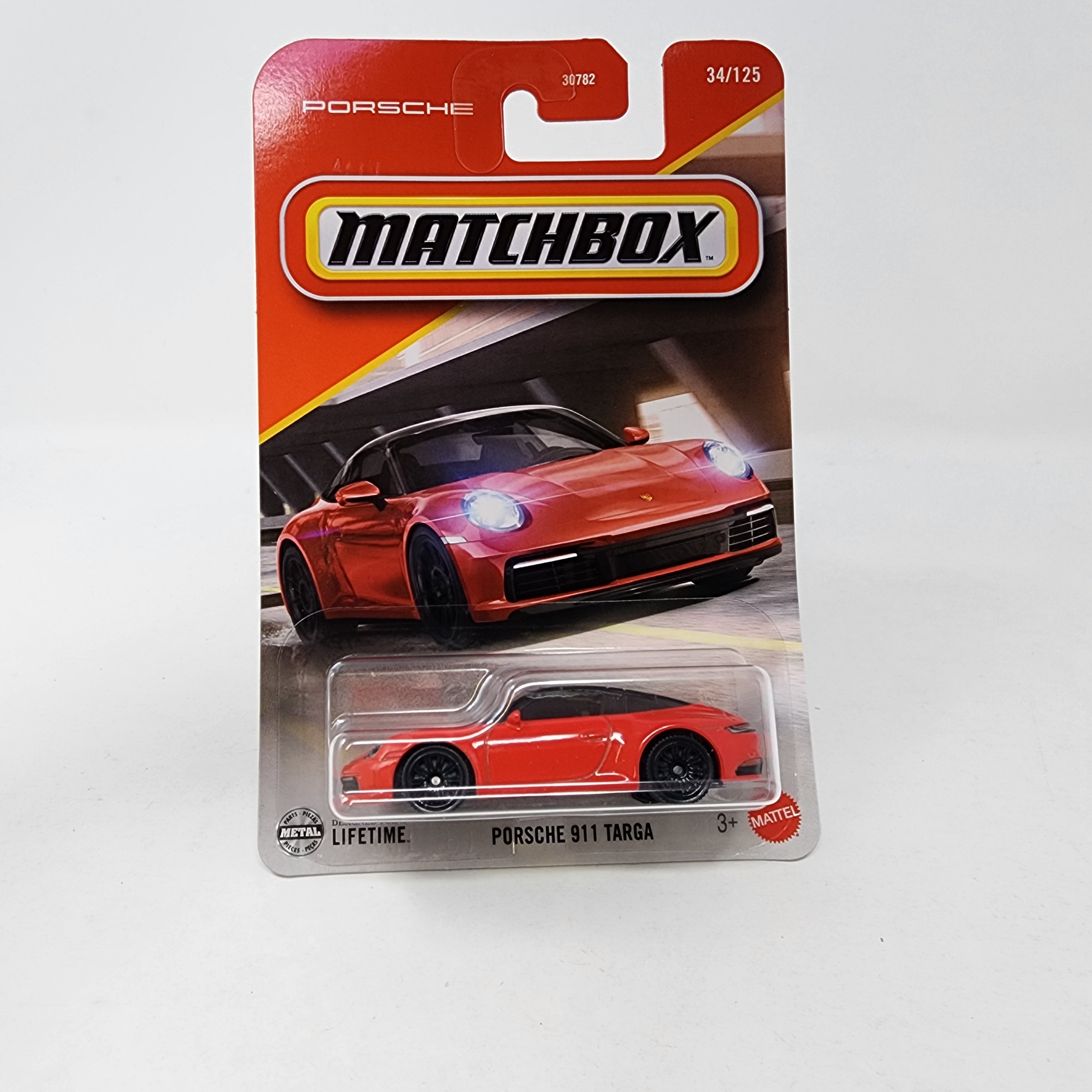 Porsche 911 Targa #34 * RED * 2025 Matchbox Basic Mainline Case H、mySite、hgirdovlk
