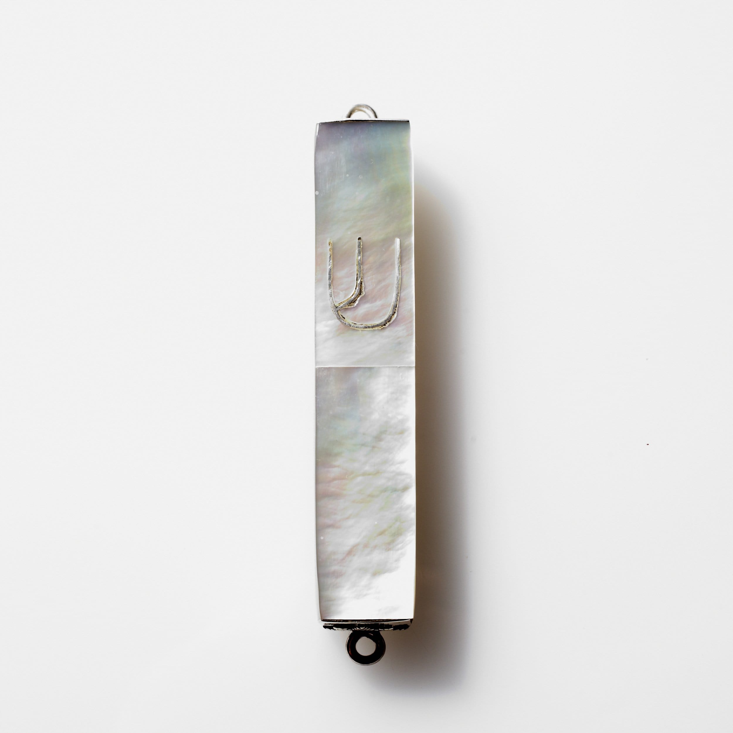 Mother of Pearl and Sterling Silver Mezuzah Case、mySite、topwebapps