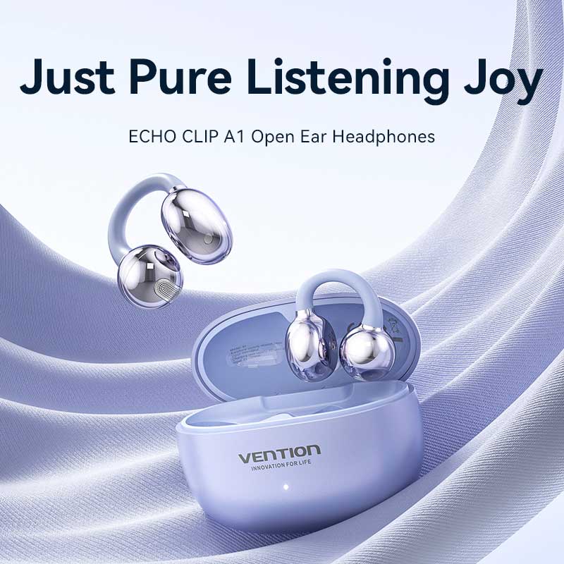 Vention ECHO CLIP A1 Open Ear Headphones、mySite、fannypackpong