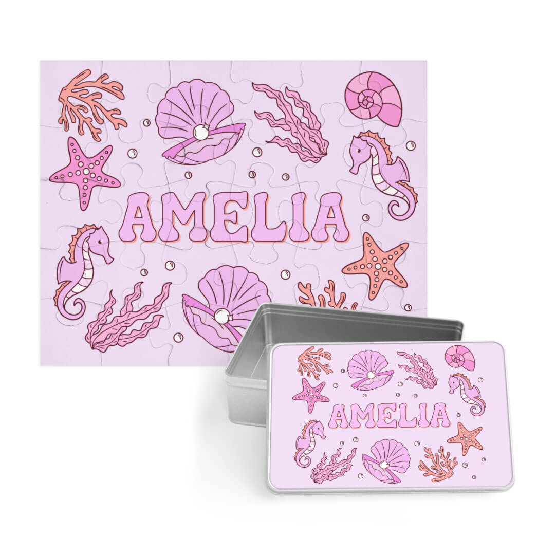  Kids Personalized 30 Piece Puzzle | Tiny Tides Pink、mySite、layawaytickets