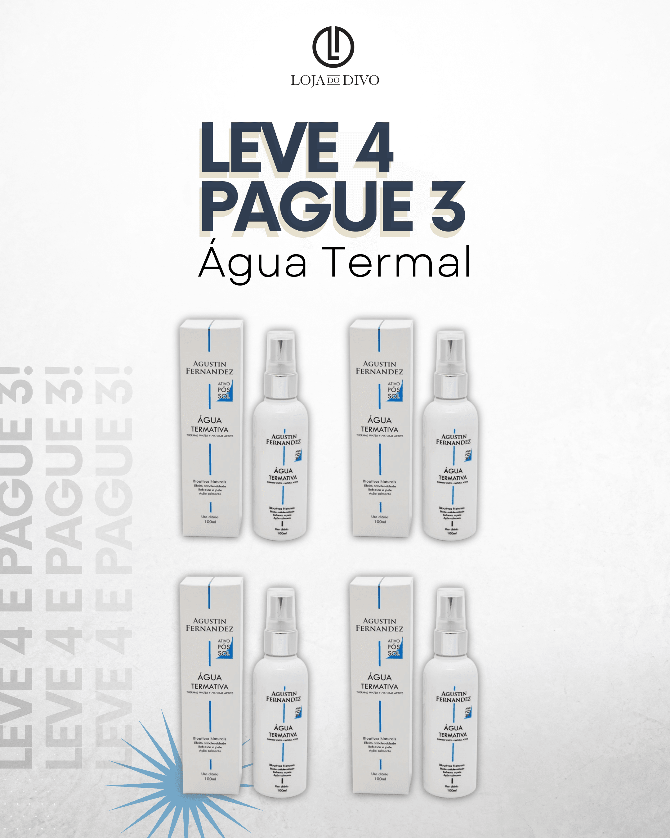 4 UNIDADES kit GUA TERMAL 100ml antioleosidade、mySite、camillekostekn