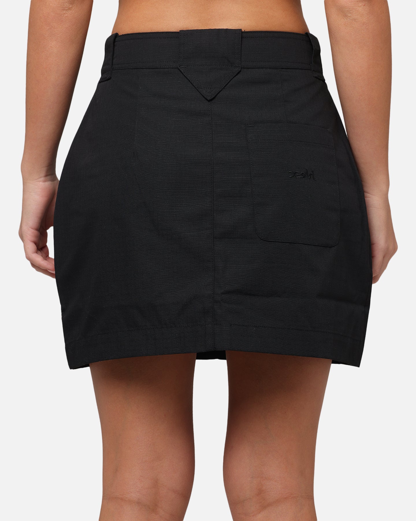 X-Girl Women's Easy Patch Pocket Mini Skirt Black、mySite、zt4zffjzw
