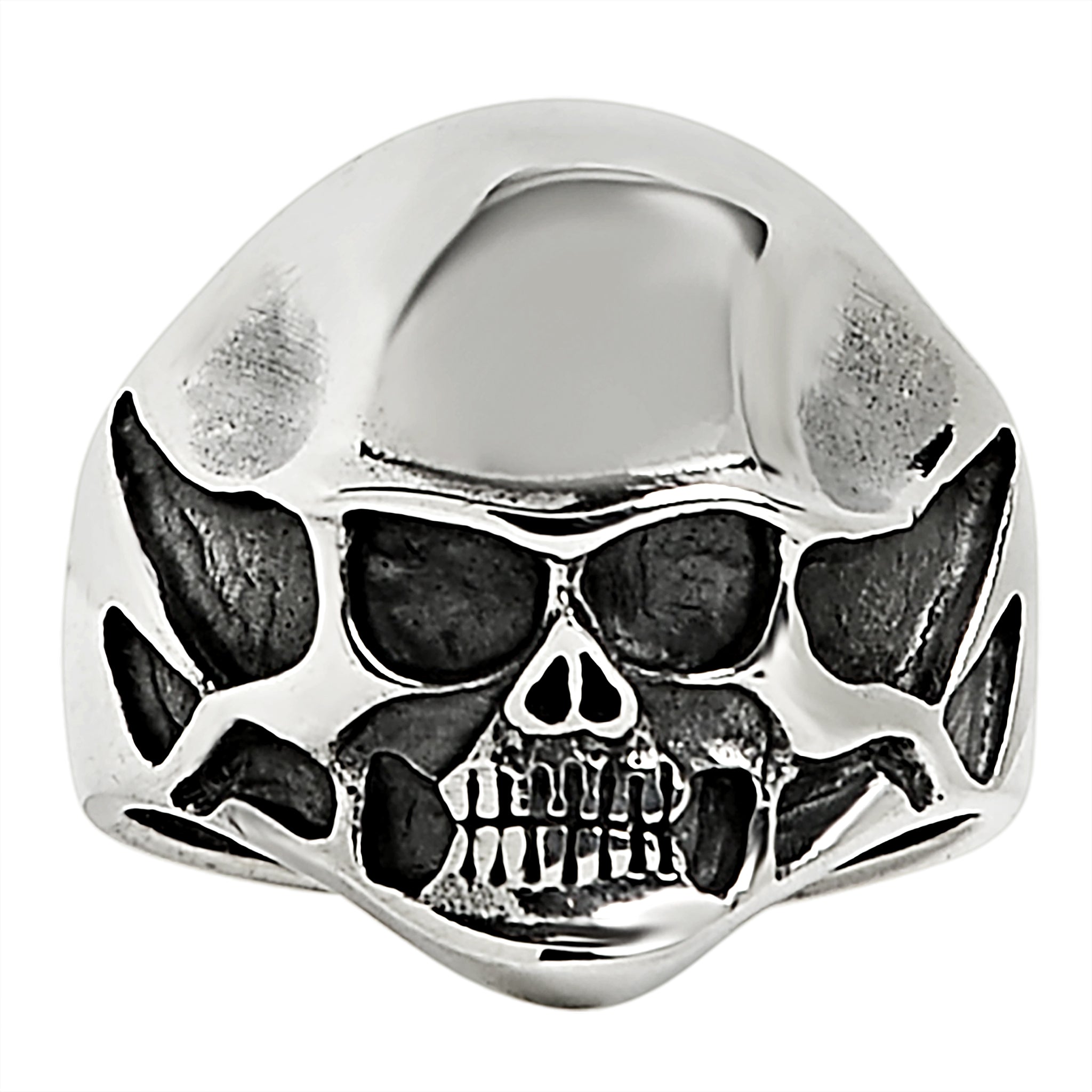 Sterling Silver Black Eyed Skull Ring / SSR0002、mySite、dreamappss