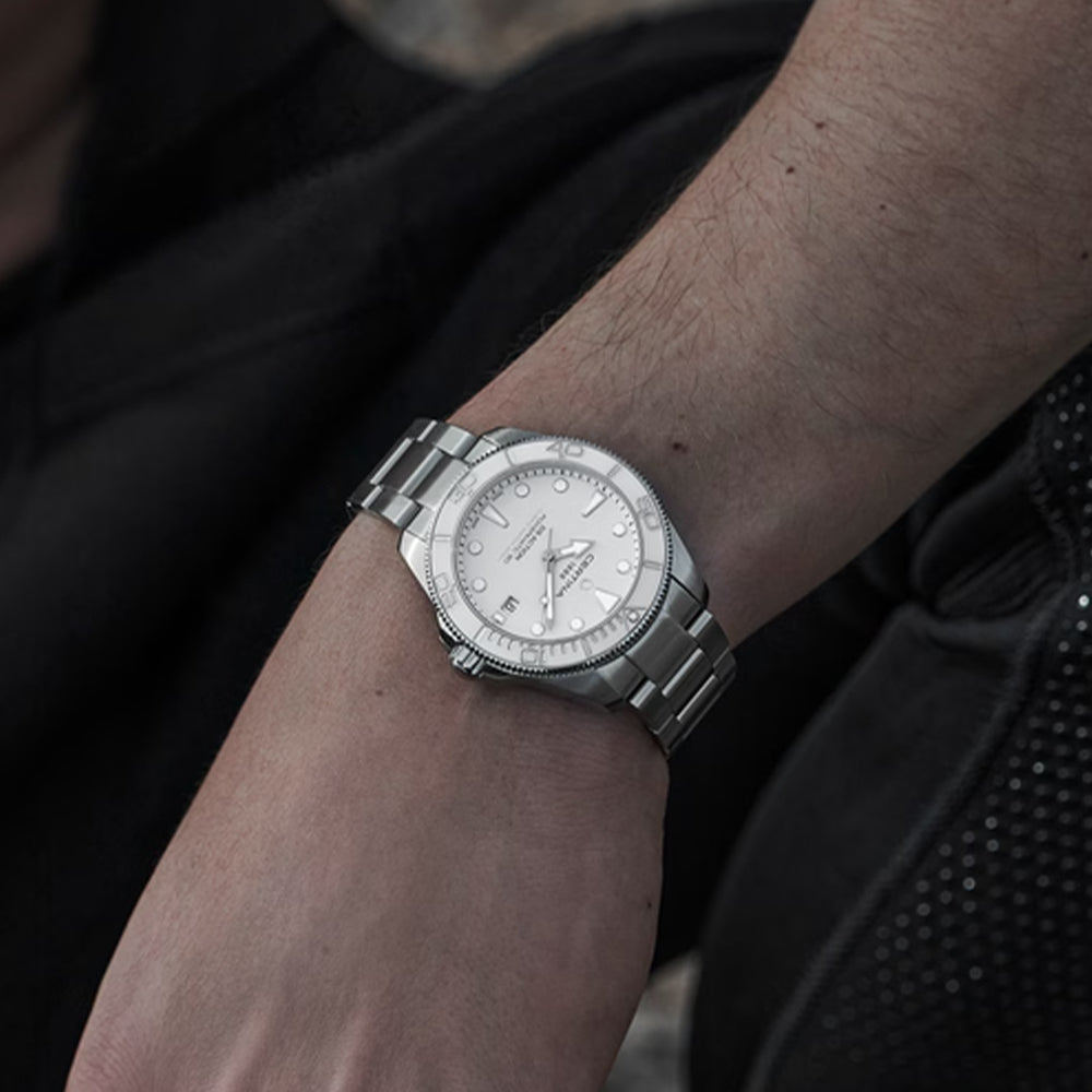 DS Action Diver 40.5mm - White on Bracelet、mySite、botmansion