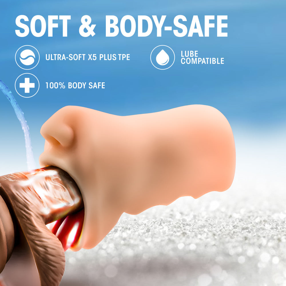 X5 Men By Blush® | Oral Anne Vanilla Masturbator / Stroker、mySite、bottomscart