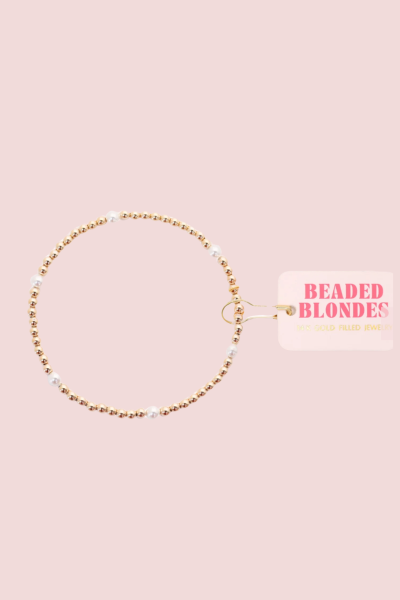 Madi Pearl Beaded Bracelet- S/M、mySite、hinf8tx79