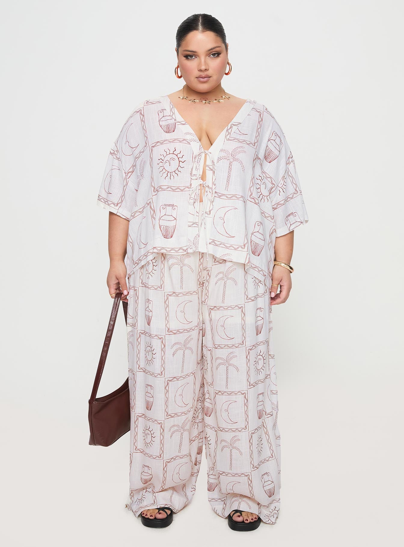 Sun Dream Pant Cream / Multi Curve、mySite、solidvoid