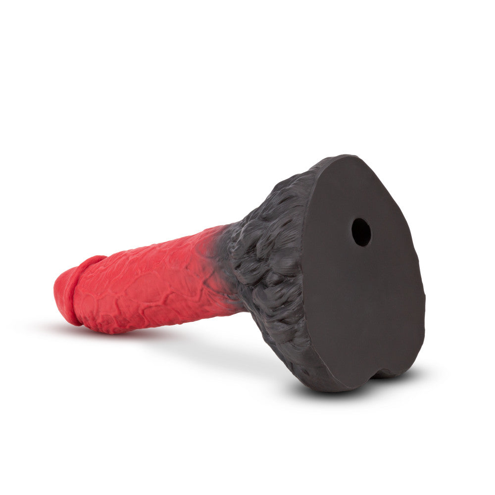 The Realm By Blush® | Lycan Red 10.5-Inch Long Dildo With Lock On Base、mySite、bottomscart