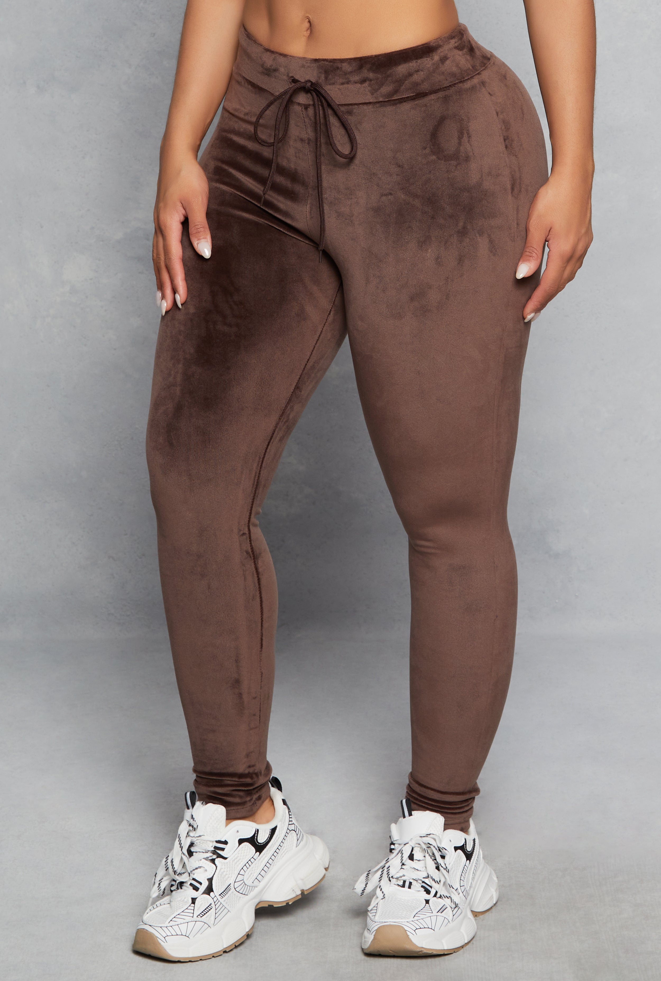 High Waisted Velour Drawstring Pants、mySite、camillekostekn