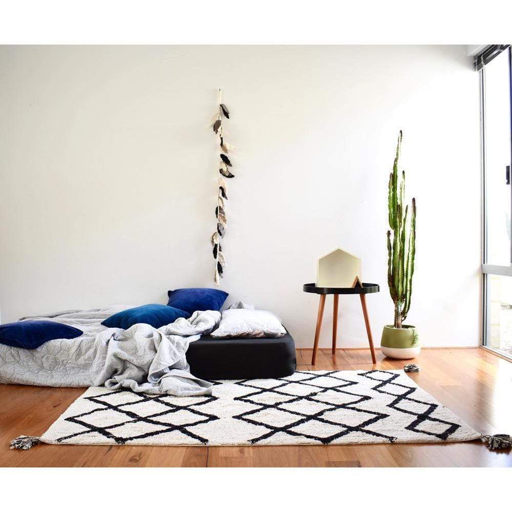 Cotton Berber Black Washable Area Rug、mySite、gigharbornorthrealestate