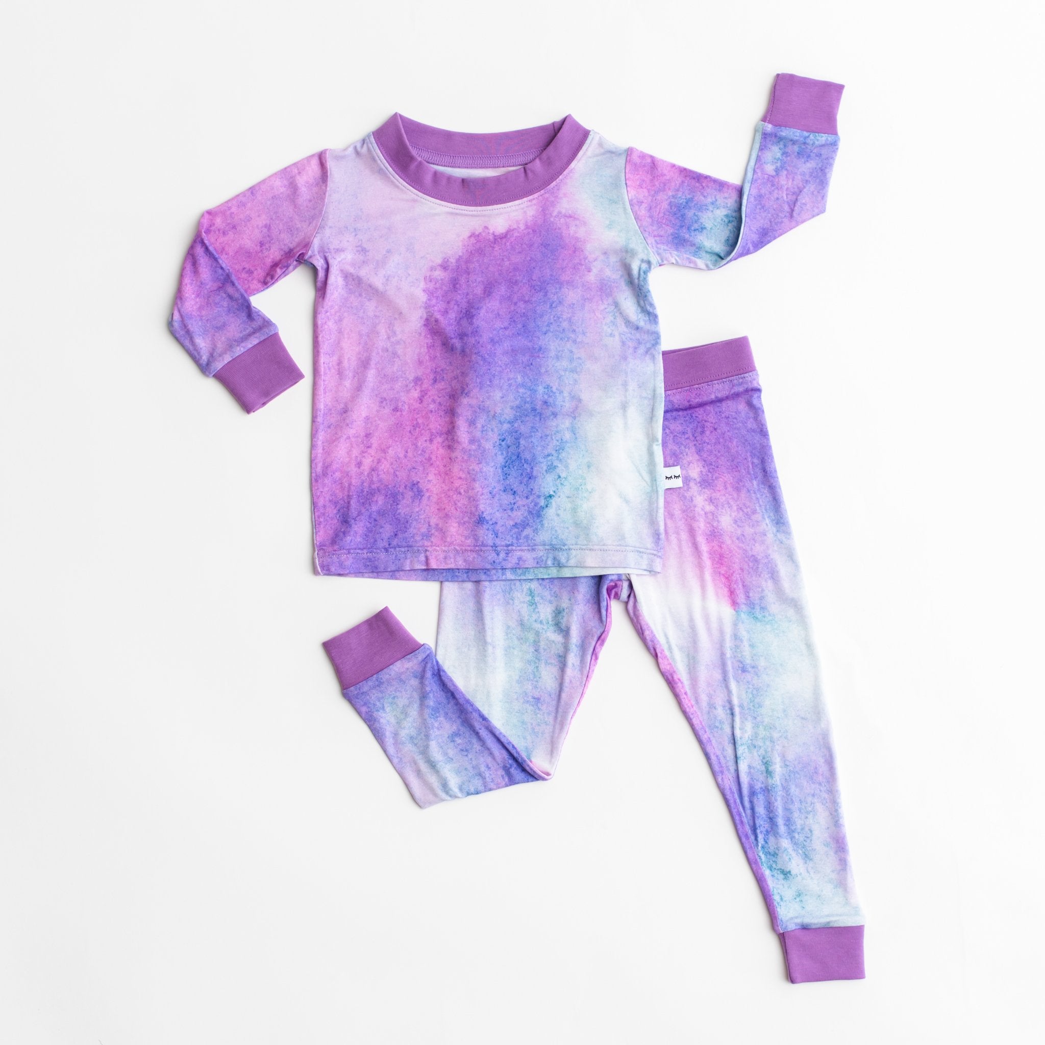 Purple Watercolor Two-Piece Pajama Set、mySite、g9winljtr