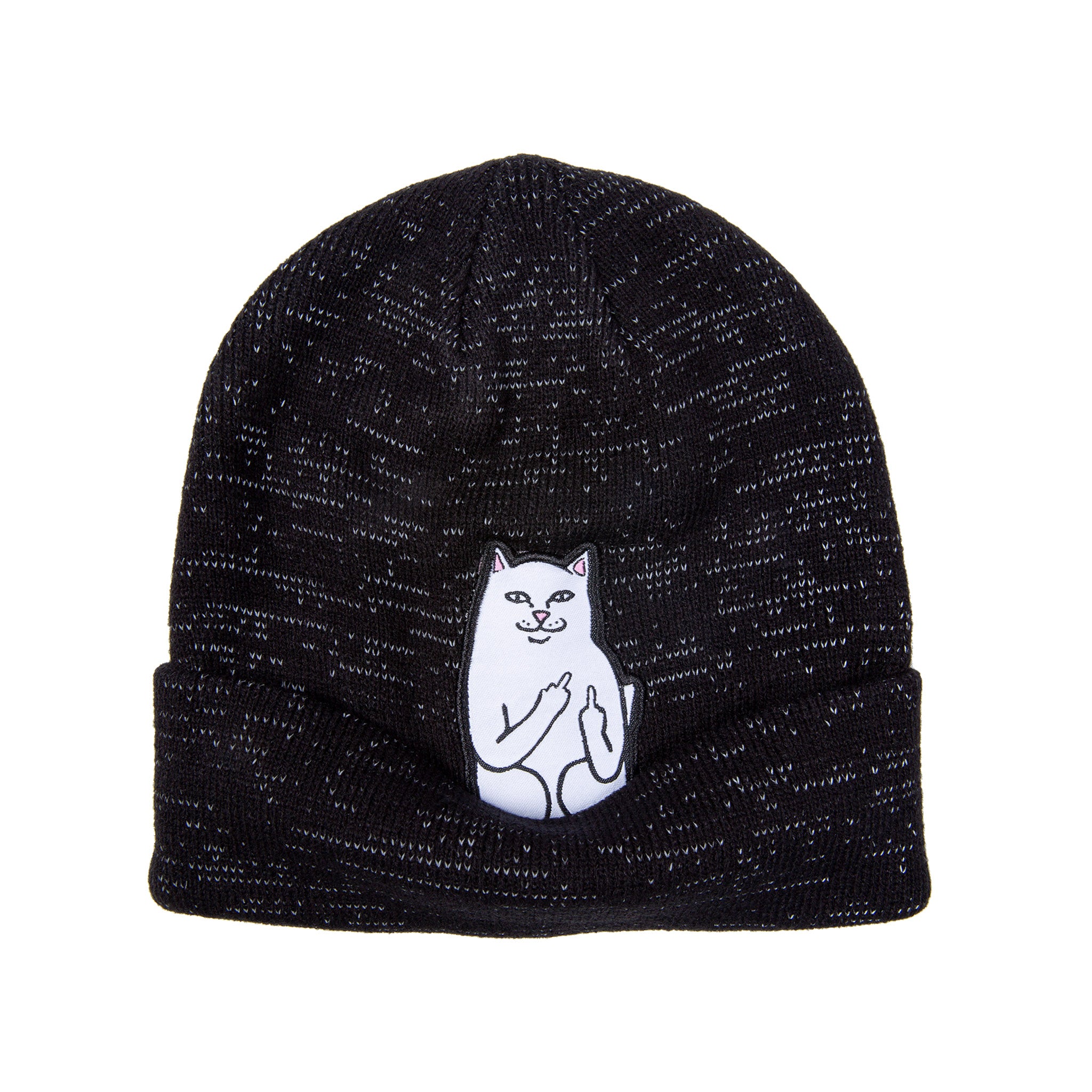  Lord Nermal Ribbed Beanie (Black Reflective Yarn)、mySite、merchandisen