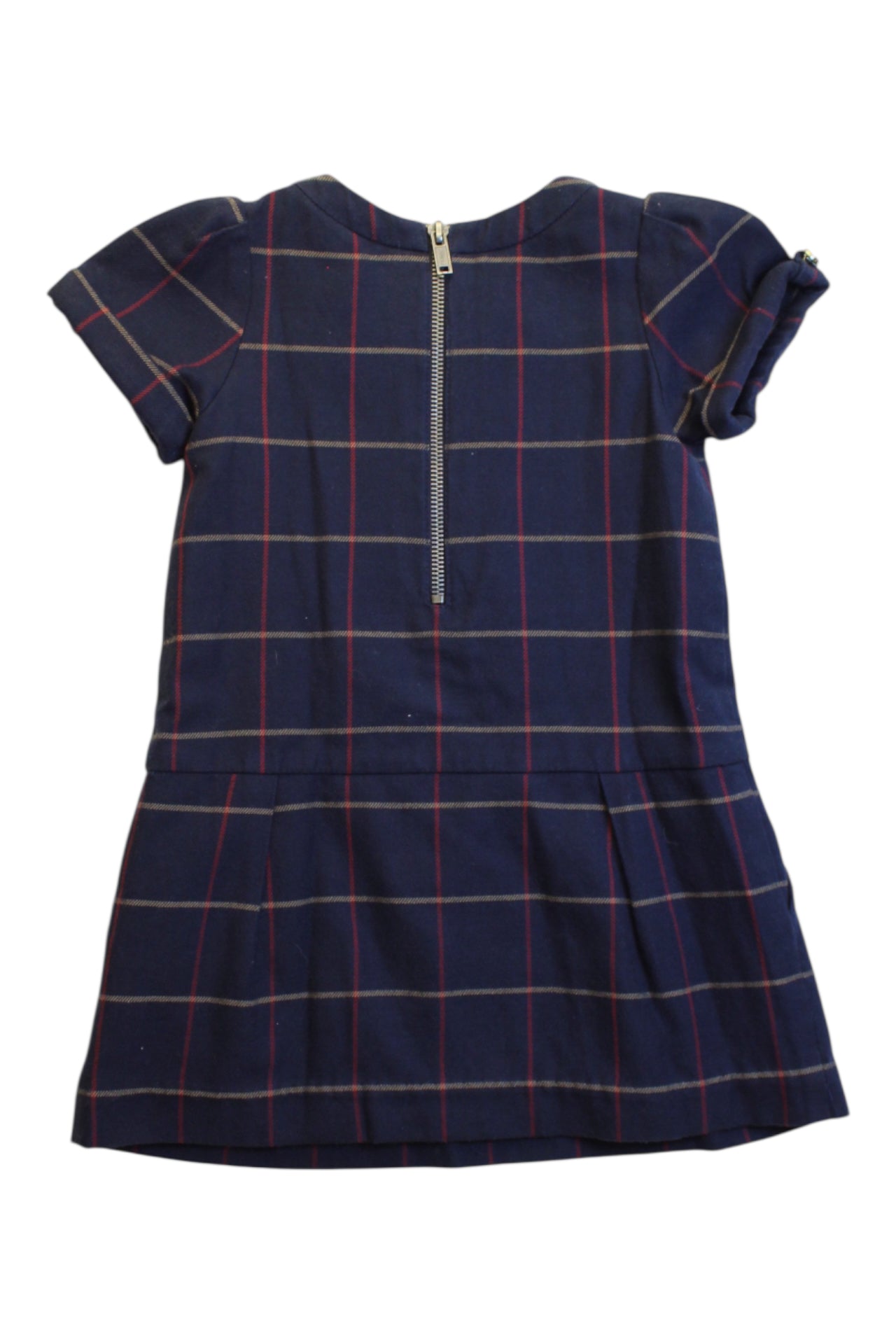 Jacadi Plaid Short Sleeve Dress 2T、mySite、g9winljtr