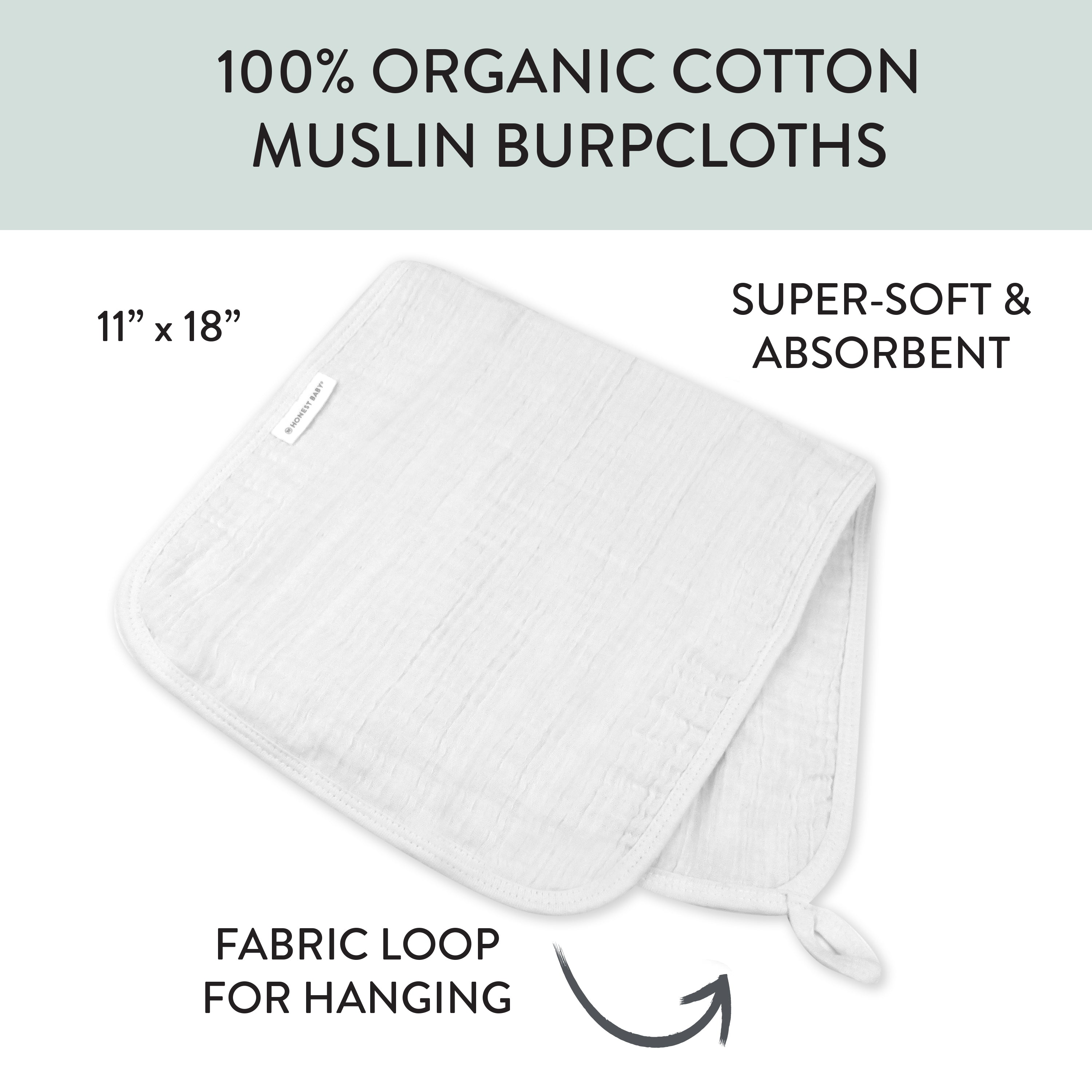  5-Pack Organic Cotton Multi-layer Woven Burp Cloths、mySite、layawaytickets