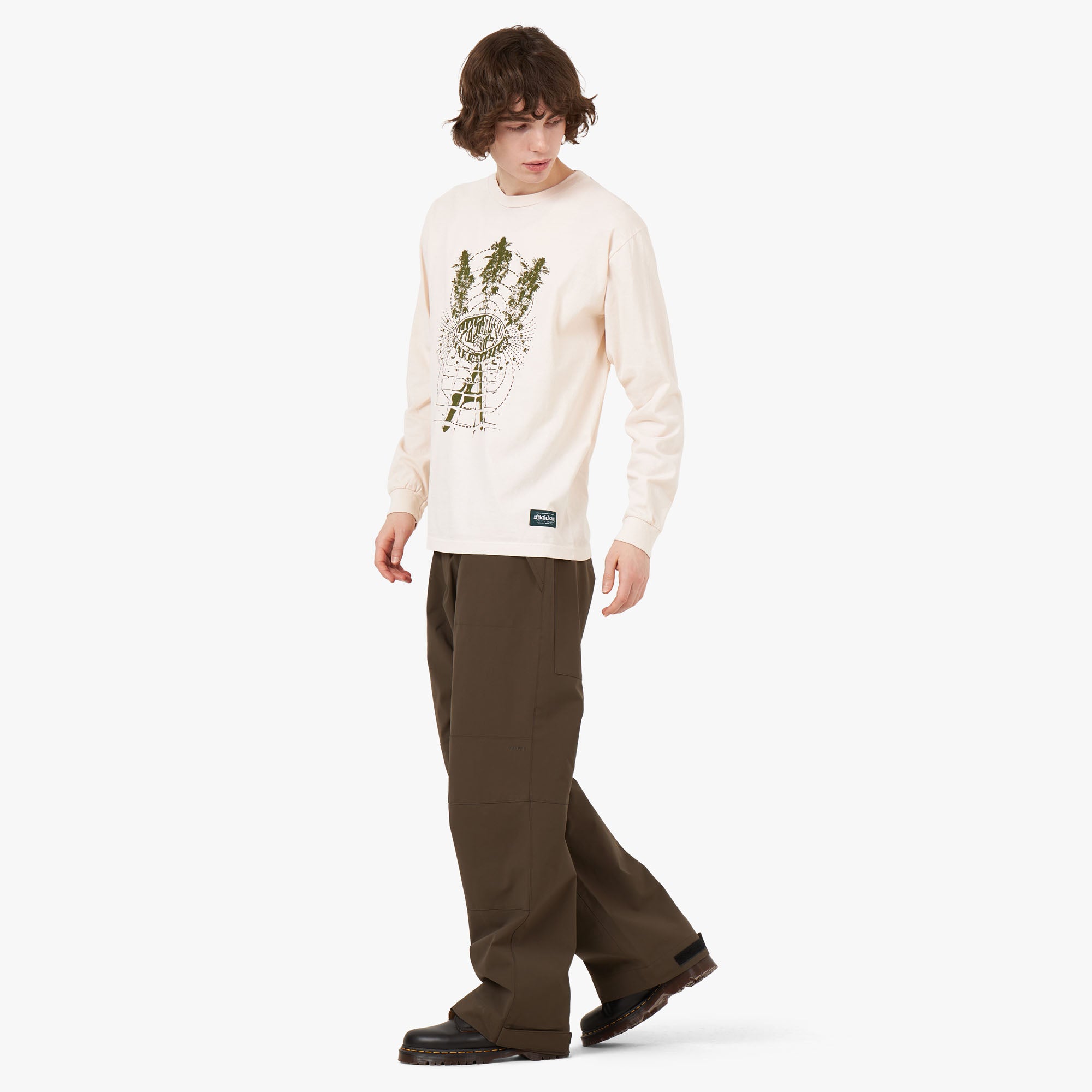 Afield Out STONE L/S T-Shirt Bone、mySite、merchandisen
