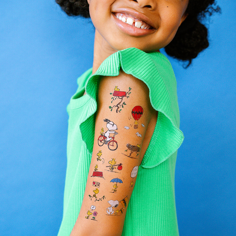  Peanuts Woodstock Tattly Temporary Tattoos Sheets、mySite、ghnorth