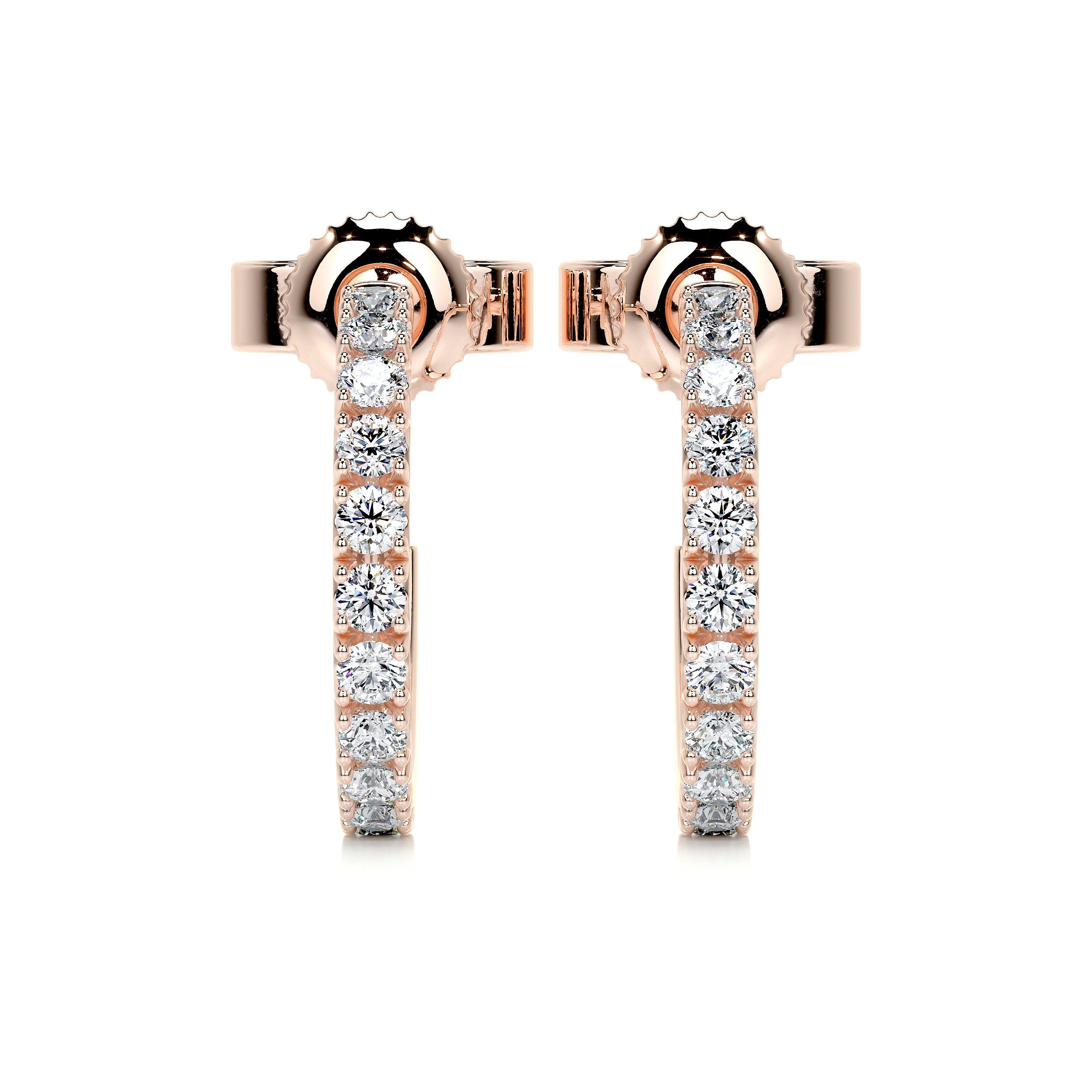 Nicole Lab Grown Diamond Earrings (2.5 Carat) -14K Rose Gold、mySite、hinf8tx79