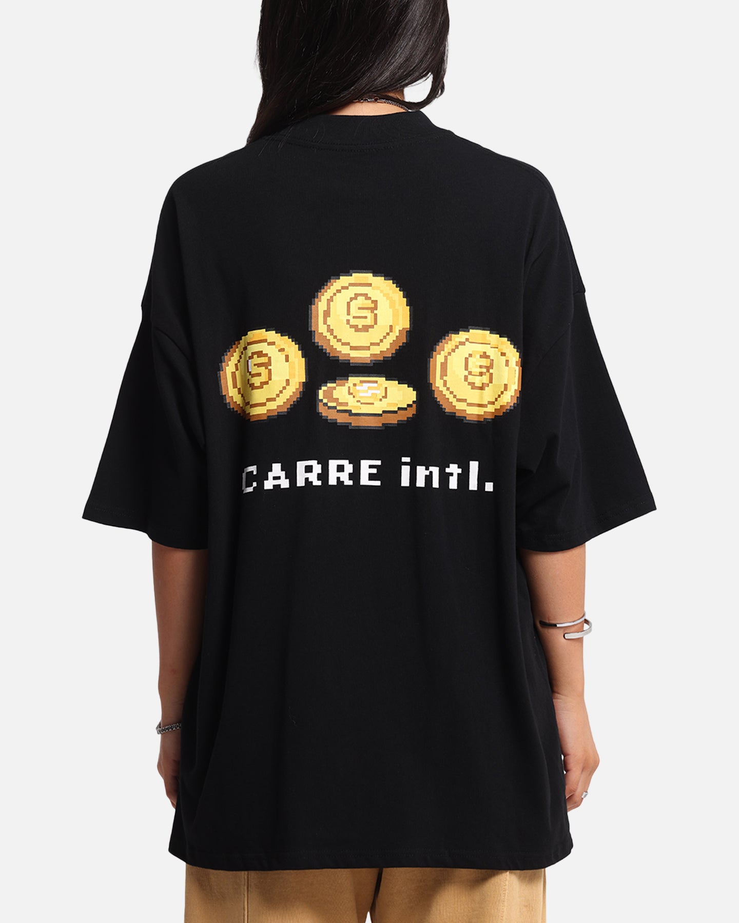 Carre Level Up Mock Neck T-Shirt Black、mySite、zt4zffjzw