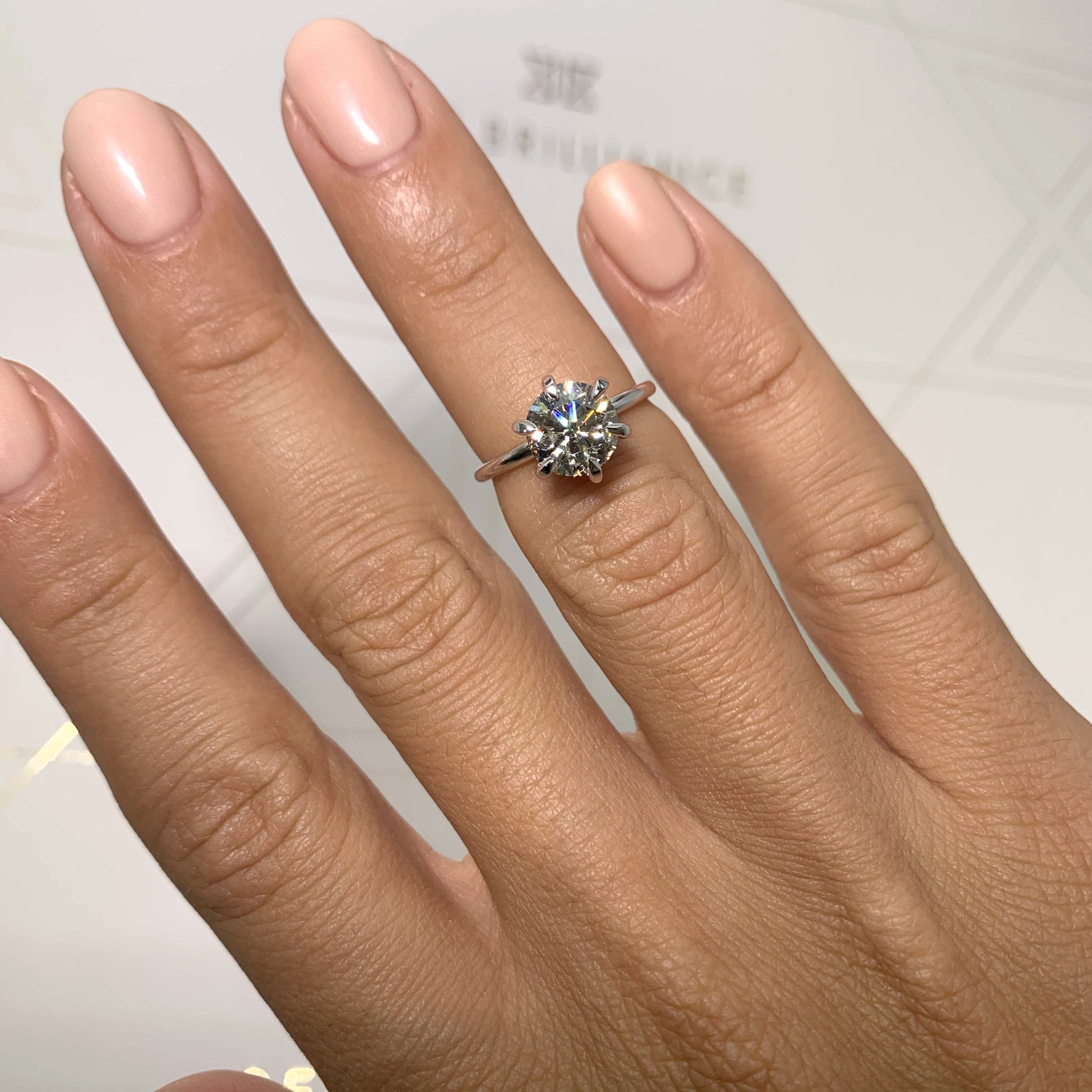 Eloise Diamond Engagement Ring -18K White Gold、mySite、hinf8tx79